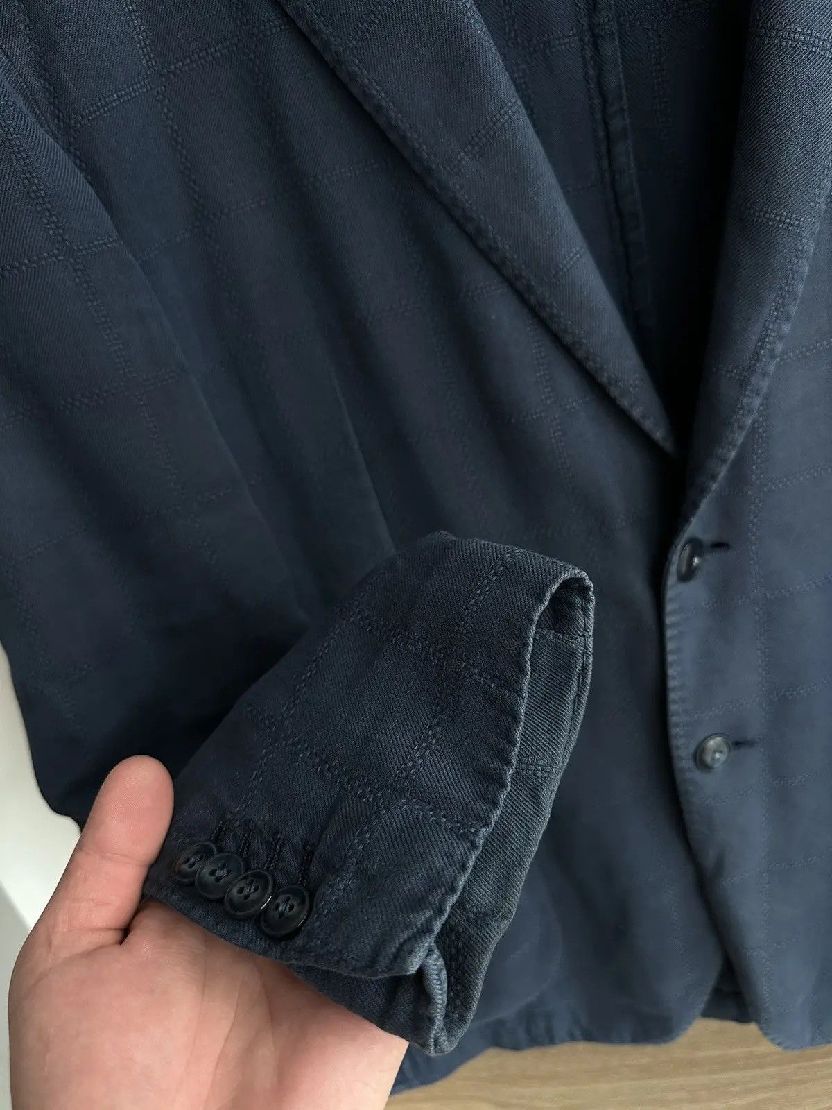 L.B.M. 1911 × Vintage L.B.M. 1911 Men's Lightweight Cotton Regular Fit Blazer Size 52R - 10 Thumbnail