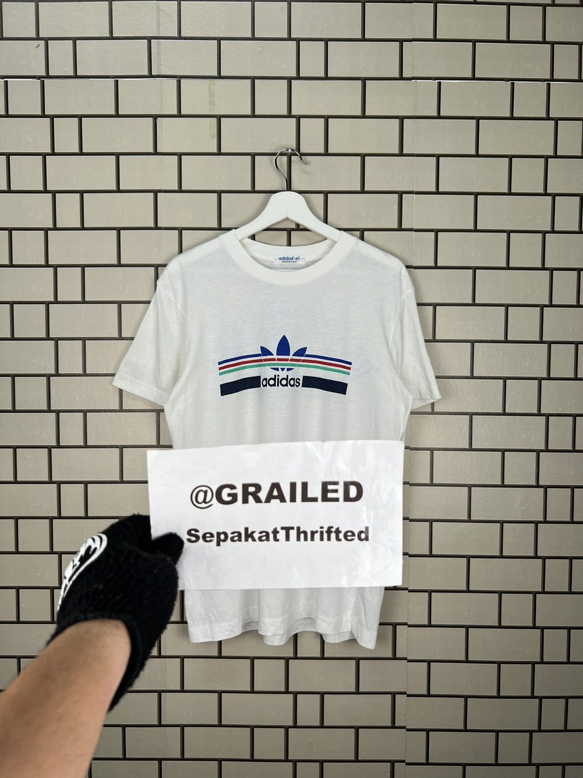 Adidas × Vintage Vintage 80’ Adidas Spring Camp Kurume Tee Size US M / EU 48-50 / 2 - 14 Thumbnail