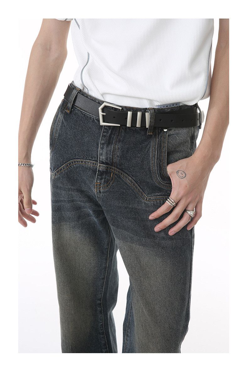 Japanese Brand × Jean Japanese retro patchwork flared cargo loose jeans Size US 32 / EU 48 - 5 Thumbnail