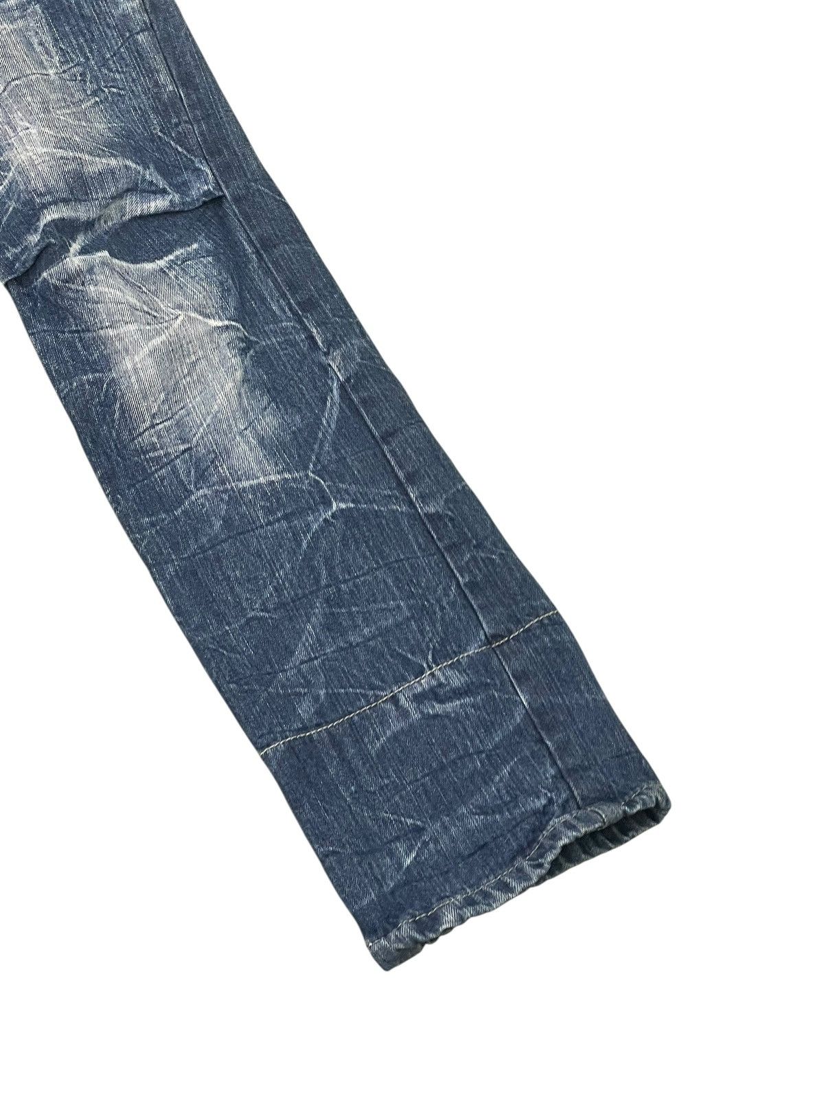 Japanese Brand Double Waist Jeans Roddle Faded Denim Slim1🟦6 Size US 32 / EU 48 - 5 Thumbnail