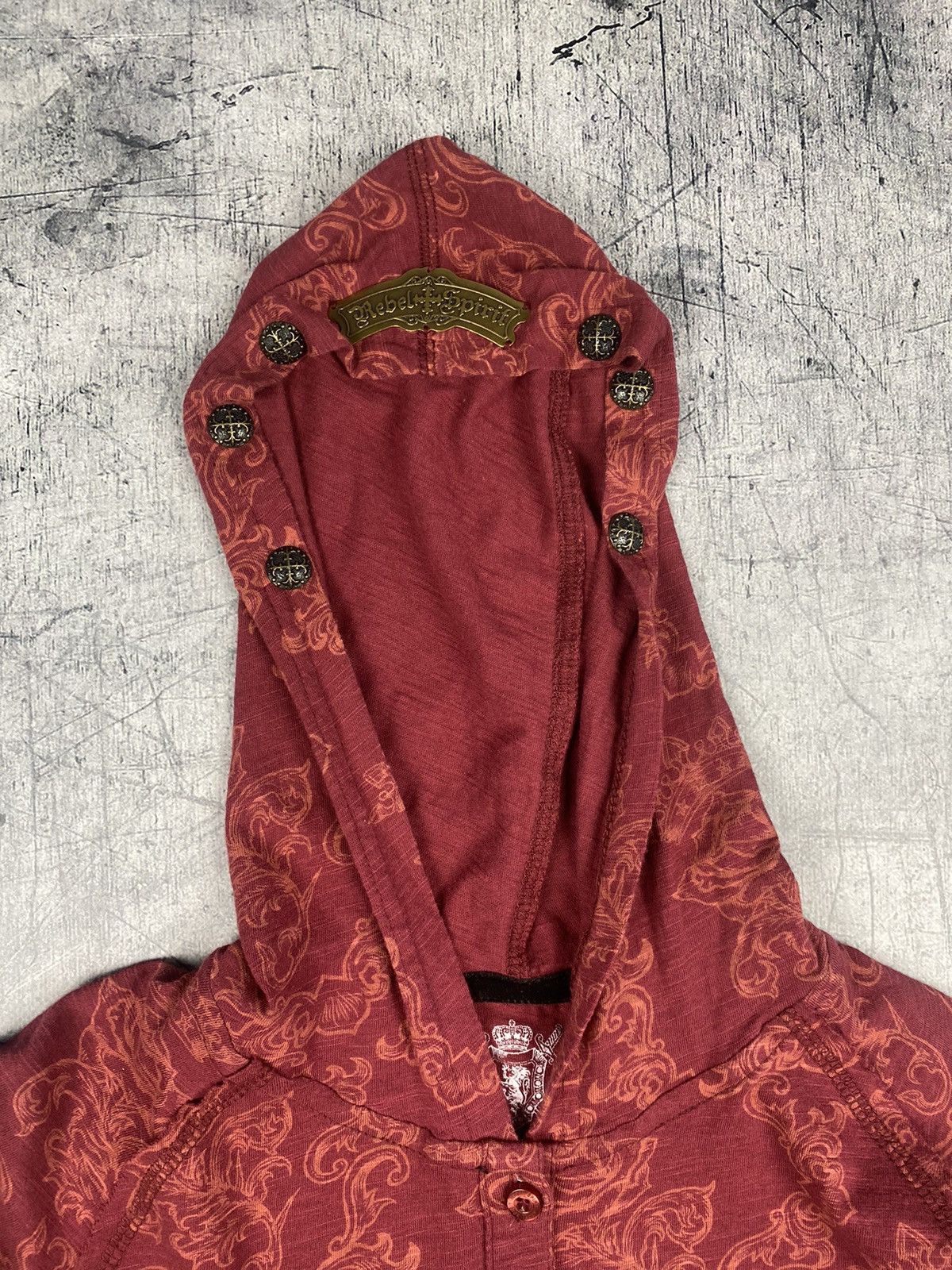 Affliction Vintage Y2K Affliction Style Rebel Spirit Hoodie Size M / US 6-8 / IT 42-44 - 14 Thumbnail