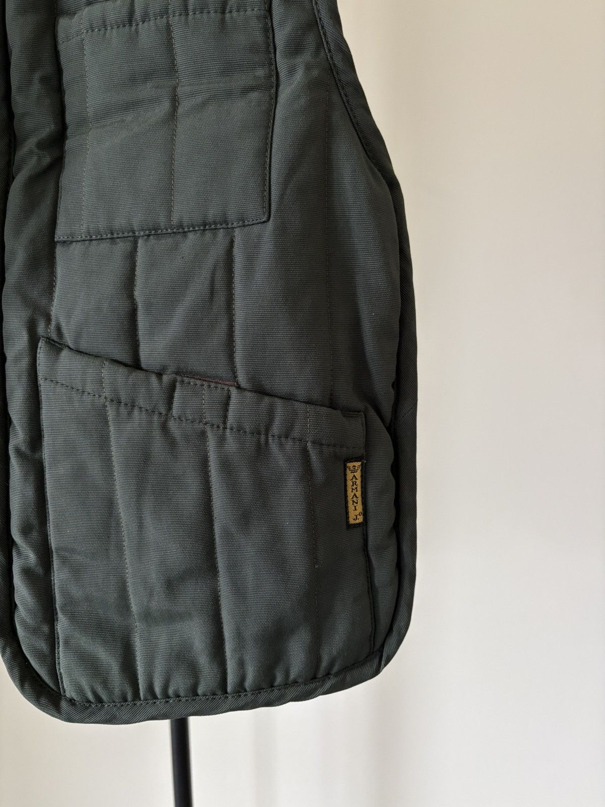 Armani 1990s Armani Forest Green Padded Quilted Vest Size US M / EU 48-50 / 2 - 4 Thumbnail
