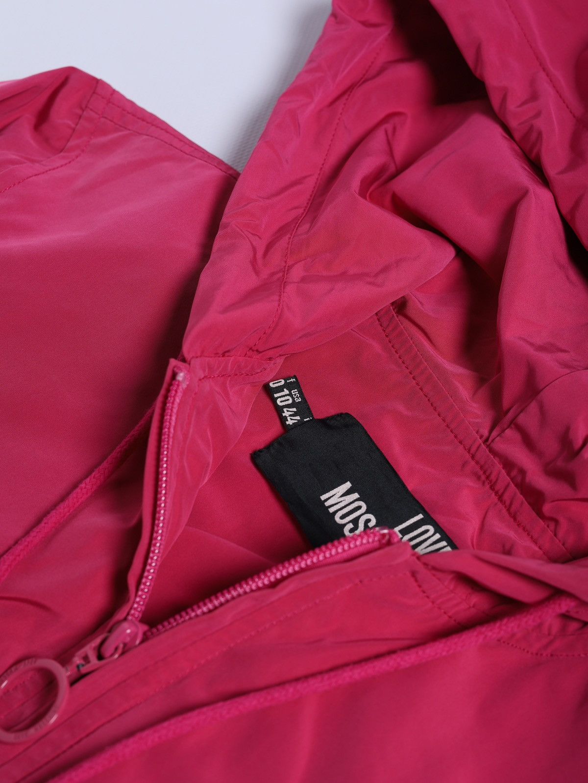 Love Moschino Love Moschino Nylon Crop Jacket Pink Size L / US 10 / IT 46 - 6 Thumbnail