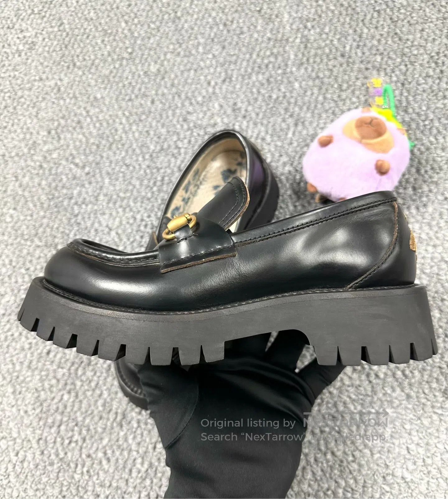 Gucci Guicci Black Horsebit and Bee Embroidered Loafers| Size US 6 / IT 36 - 4 Thumbnail