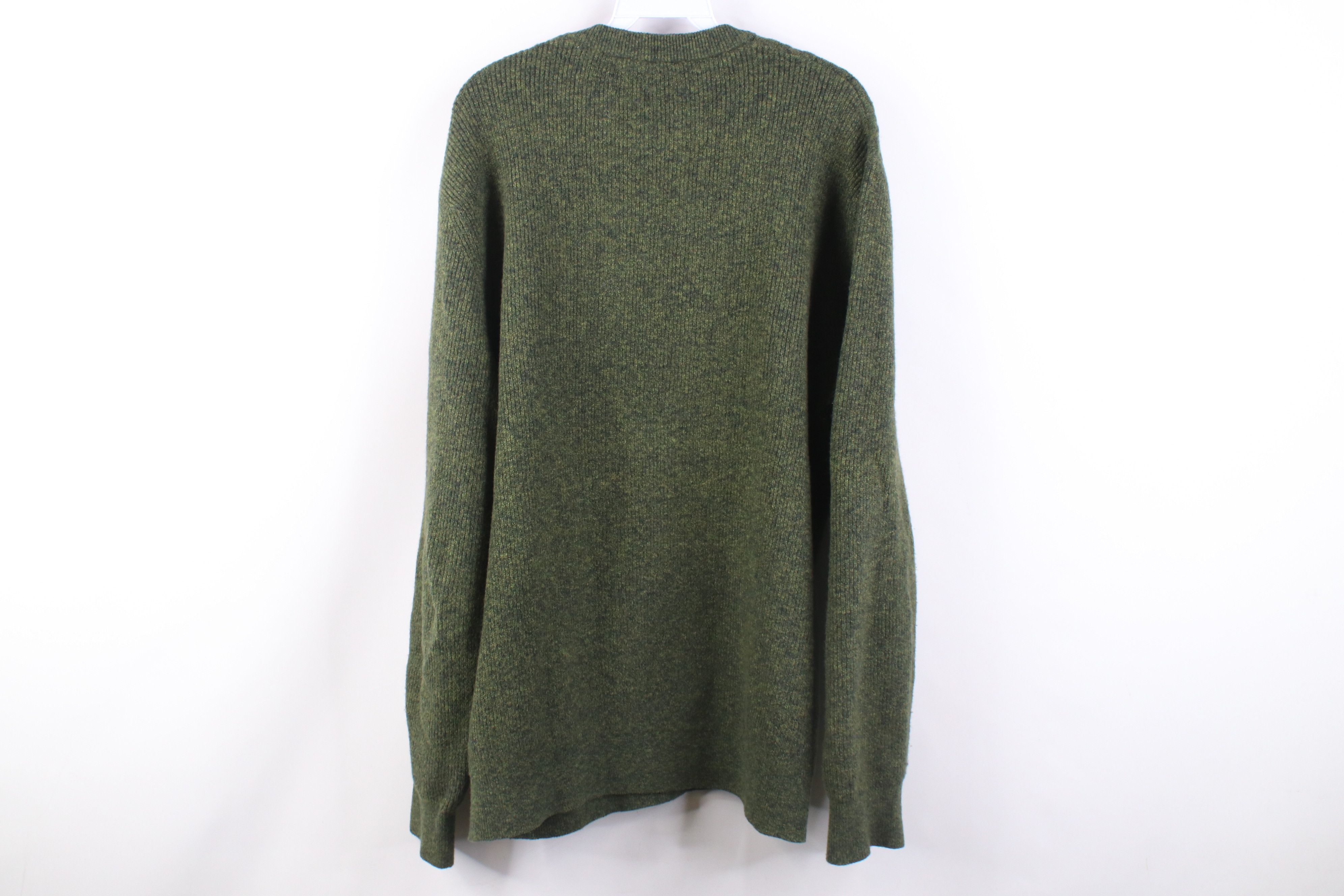 Esprit Vintage Y2K Esprit Blend Ribbed Cable Knit Sweater Green Size US XL / EU 56 / 4 - 8 Thumbnail
