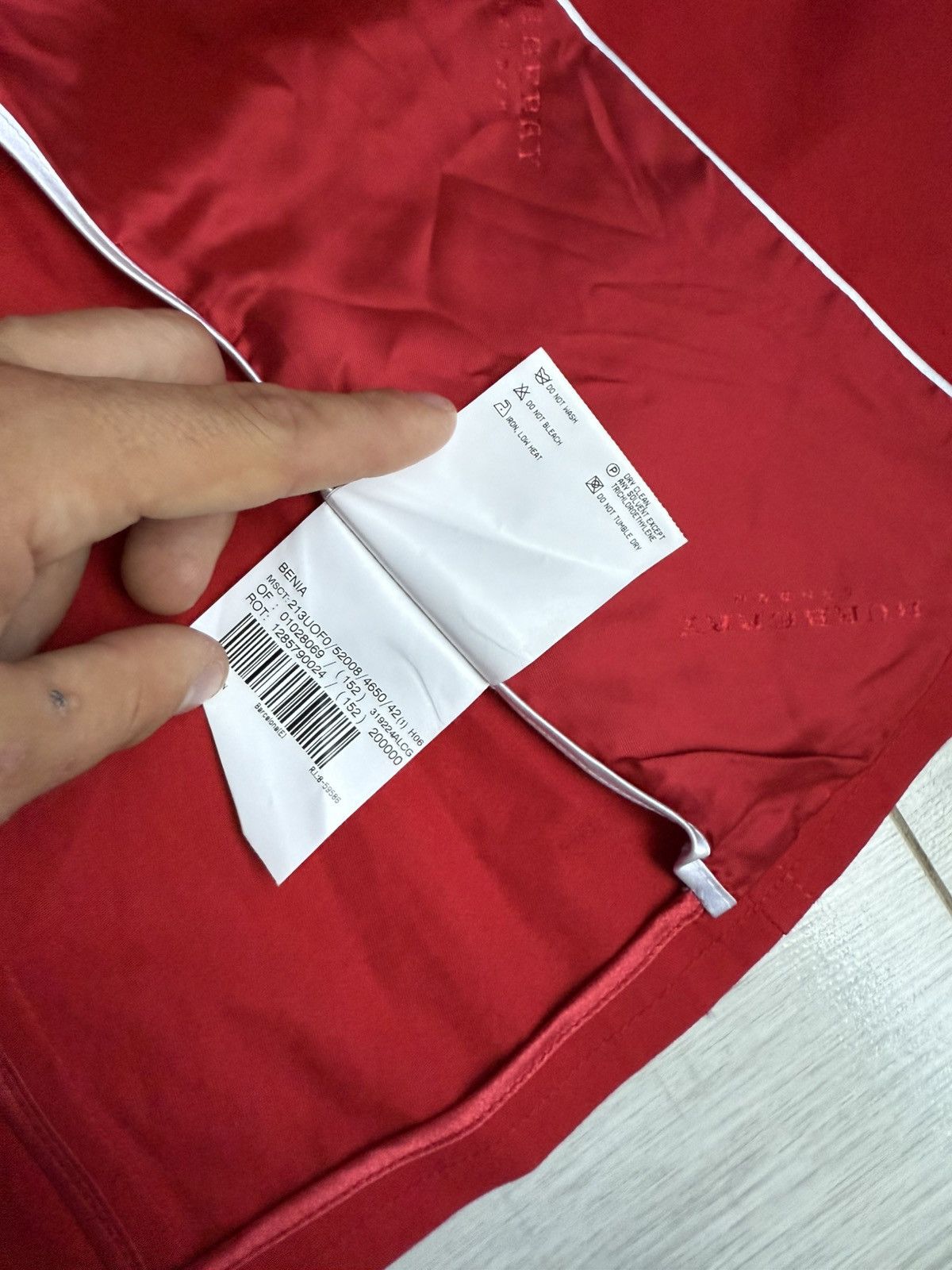 Burberry Burberry London Red Short Sleeve Safari Jacket w/ Belt Size M / US 6-8 / IT 42-44 - 7 Thumbnail