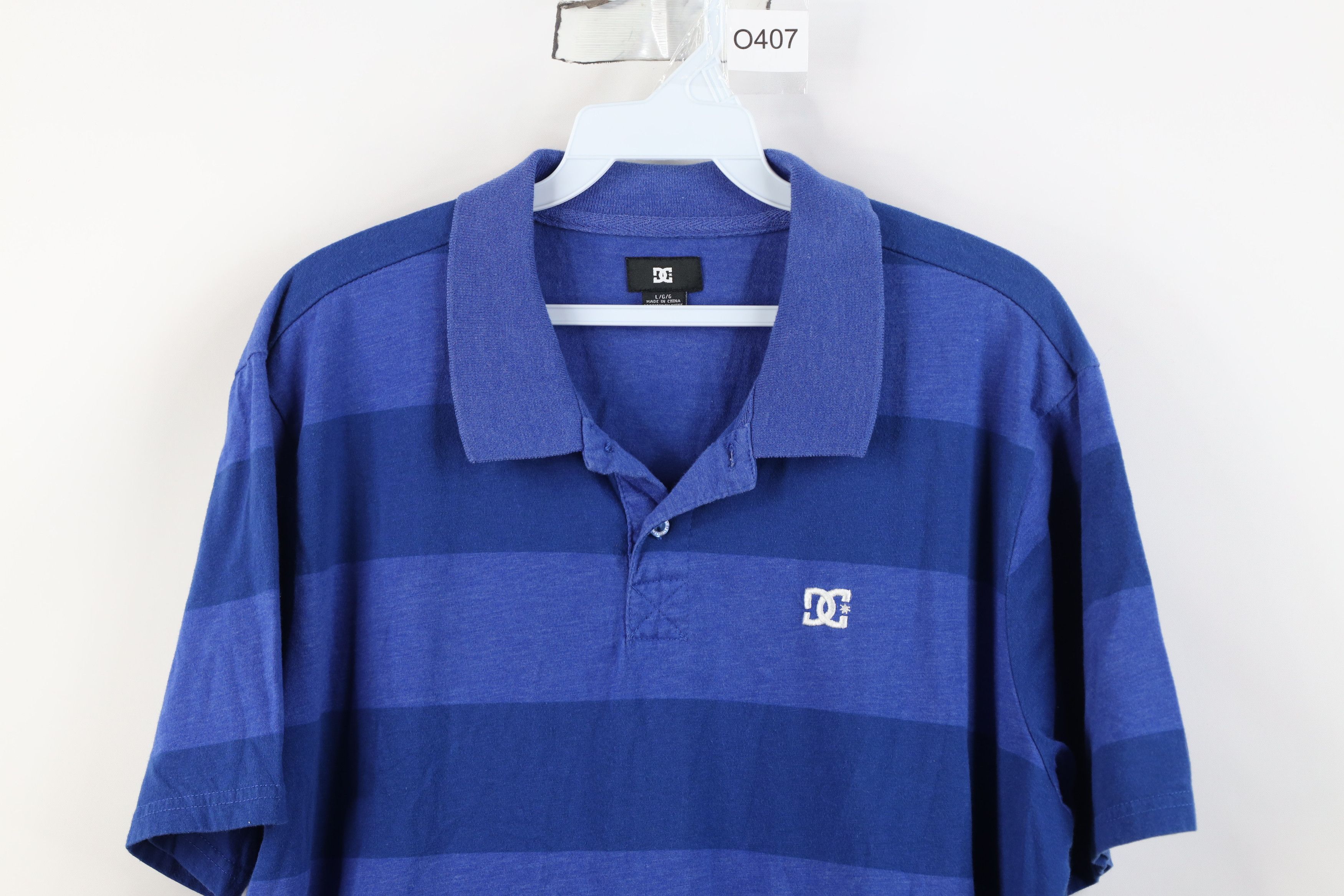 Vintage Vintage 90s Y2K DC Shoes Skateboarding Block Polo Shirt Size US L / EU 52-54 / 3 - 2 Thumbnail