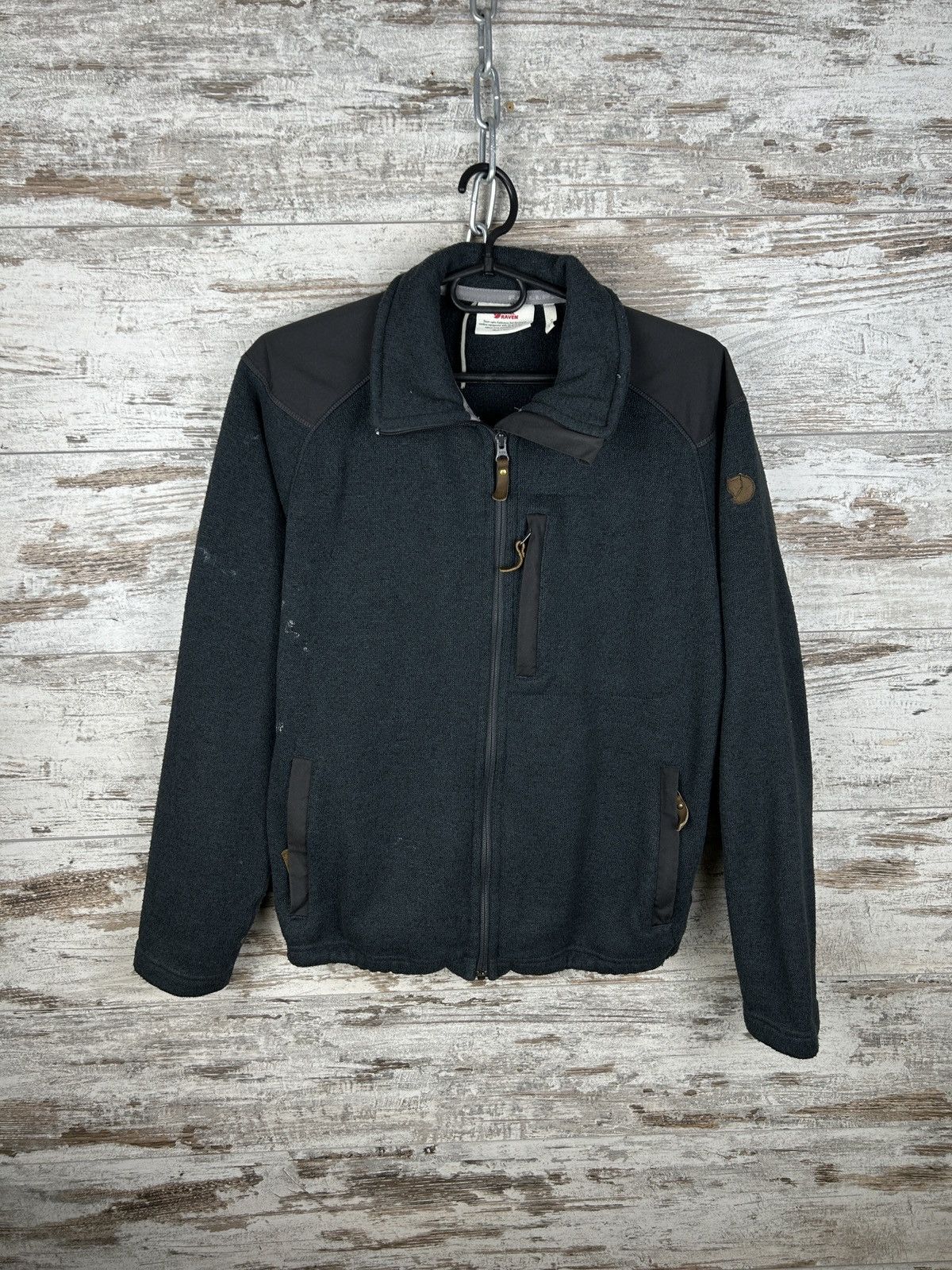 Fjallraven × Vintage Mens Vintage Fjallraven Buck Fleece Graphite outdoor life Size US S / EU 44-46 / 1 - 2 Thumbnail
