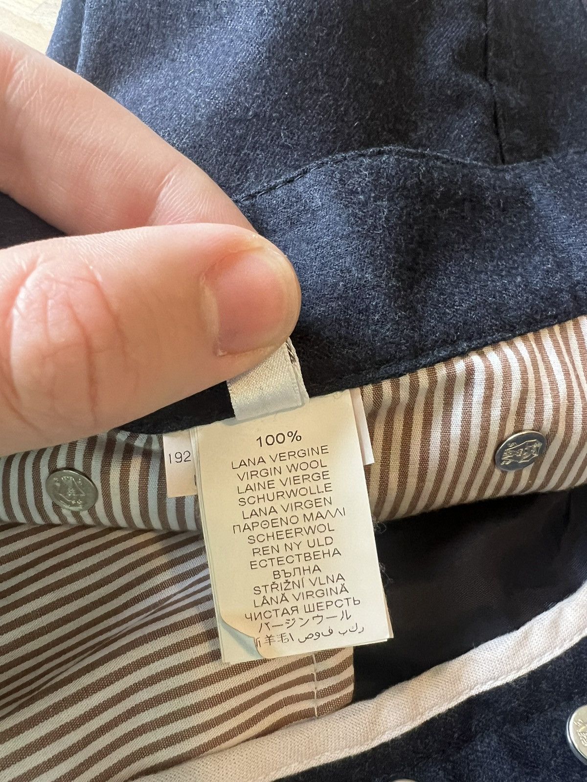 Brunello Cucinelli Bruno Cucinelli Traditional Fit Wool Pants Size US 38 / EU 54 - 8 Thumbnail