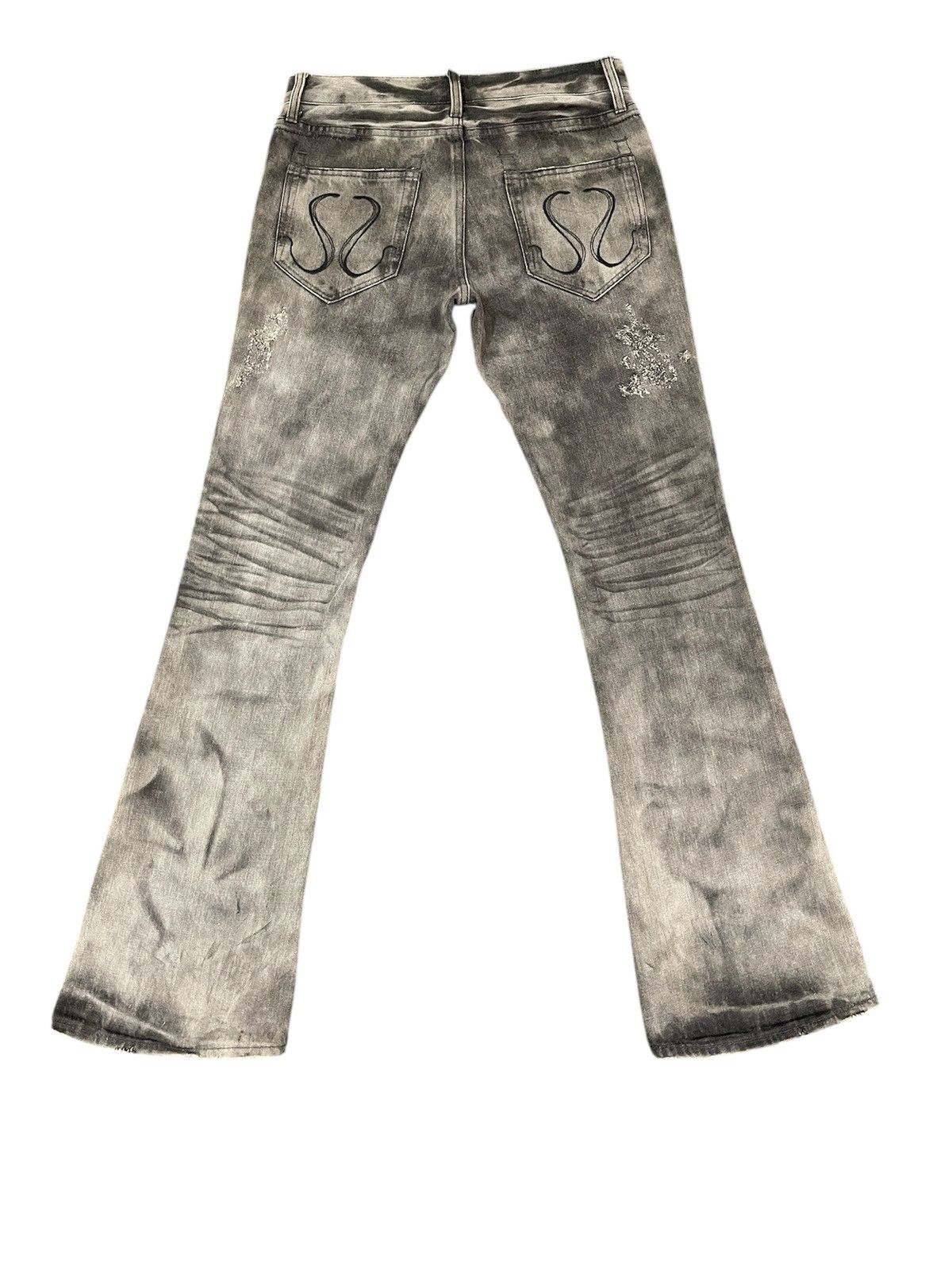 CIVARIZE × If Six Was Nine × Japanese Brand 🔥Rare🔥CIVARIZE Distressed Flare Jeans Size US 31 - 5 Thumbnail