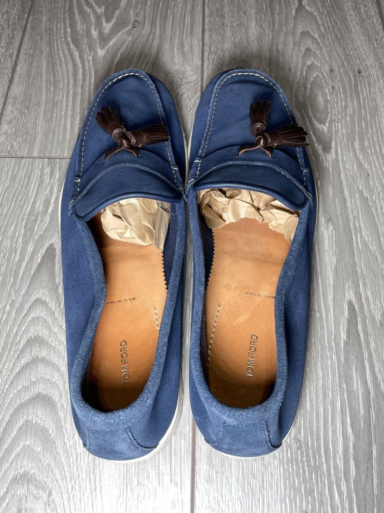 Tom Ford TOM FORD Suede Tassel Brown Leather Loafers Dress Shoes Size US 13 / EU 46 - 7 Thumbnail