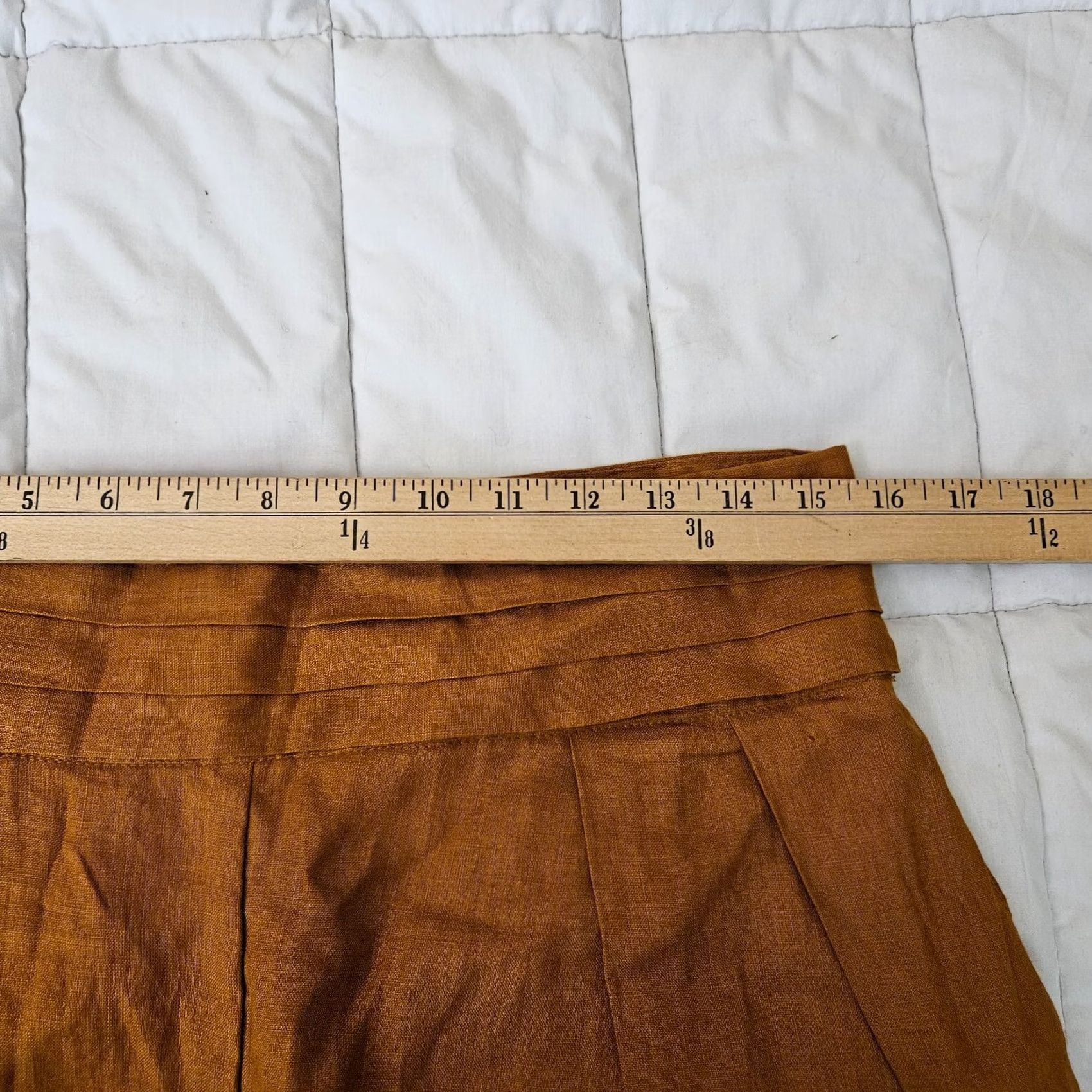 Vintage PAMPELONE Women's Mustard Yellow Pleated Wide Leg Casual Pants Size M Size 32" / US 10 / IT 46 - 5 Thumbnail