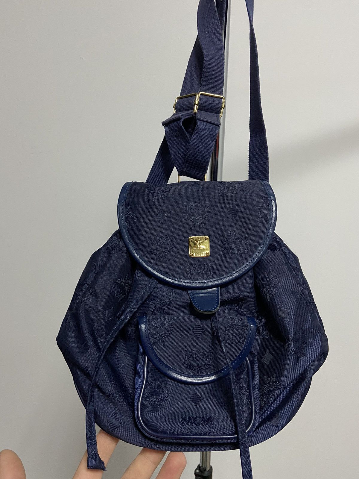 MCM × Vintage MCM mini Backpack monogram Vintage small Logo Luxury Y2K Size ONE SIZE - 2 Thumbnail