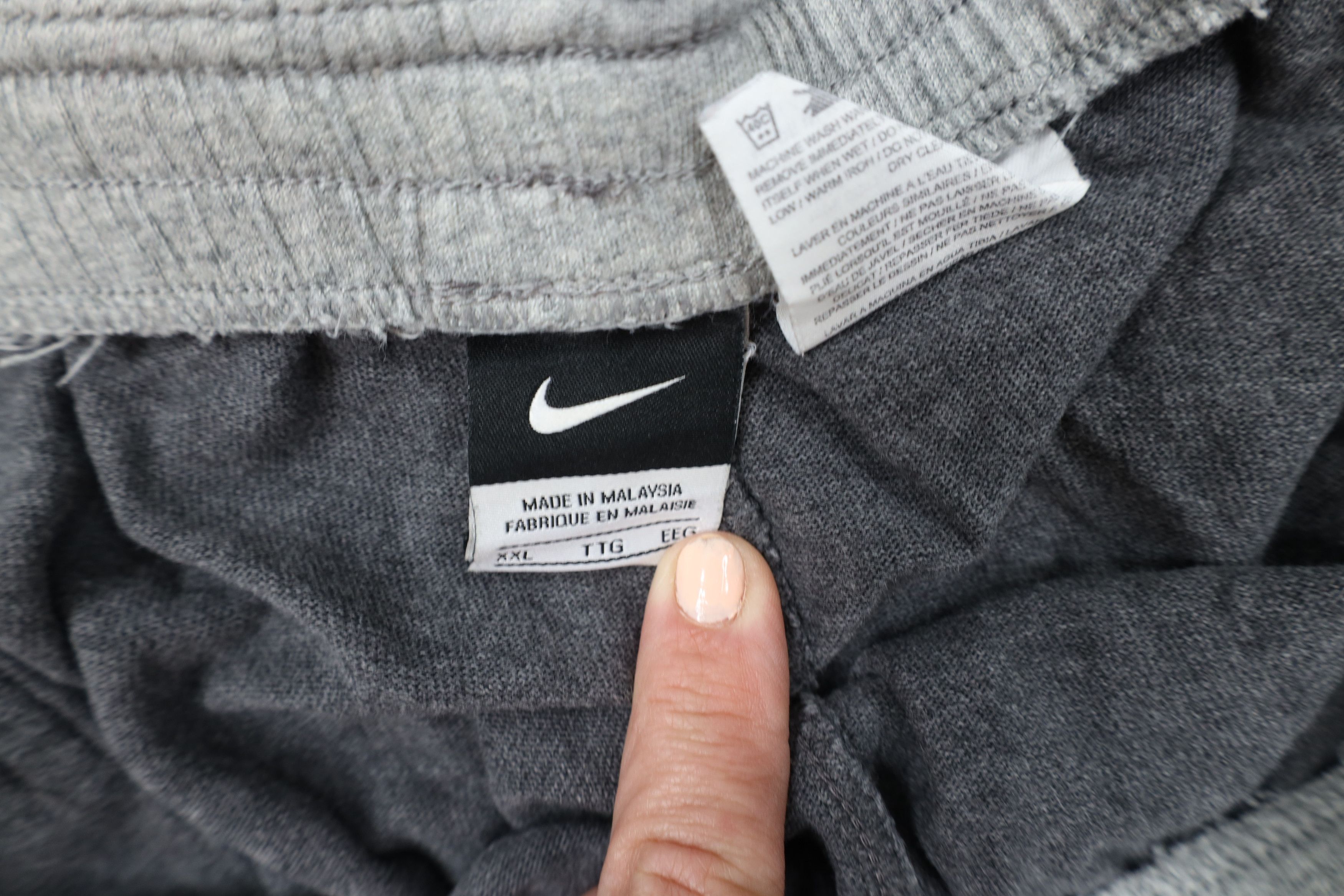 Nike Vintage Nike Travis Scott Mini Swoosh Wide Leg Pants Gray Size US 40 / EU 56 - 10 Thumbnail