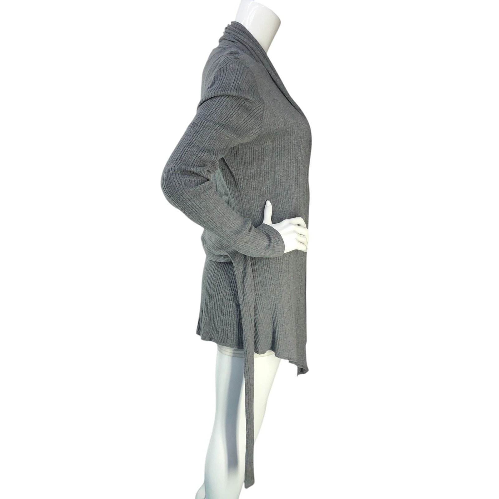 L'AGENCE L'Agence Sz S Cardigan Cashmere Silk Cotton Primrose Plisse Size S / US 4 / IT 40 - 9 Thumbnail