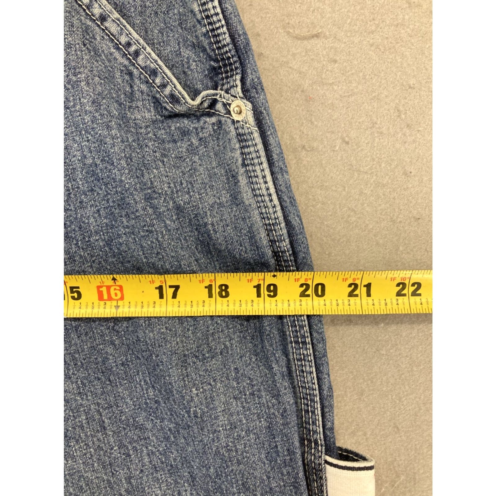 Tommy Hilfiger Vintage Tommy Hilfiger Women's Blue Denim High-Rise Wide Leg Jeans 90s Y2K Hip Hop Size 30" / US 8 / IT 44 - 4 Thumbnail