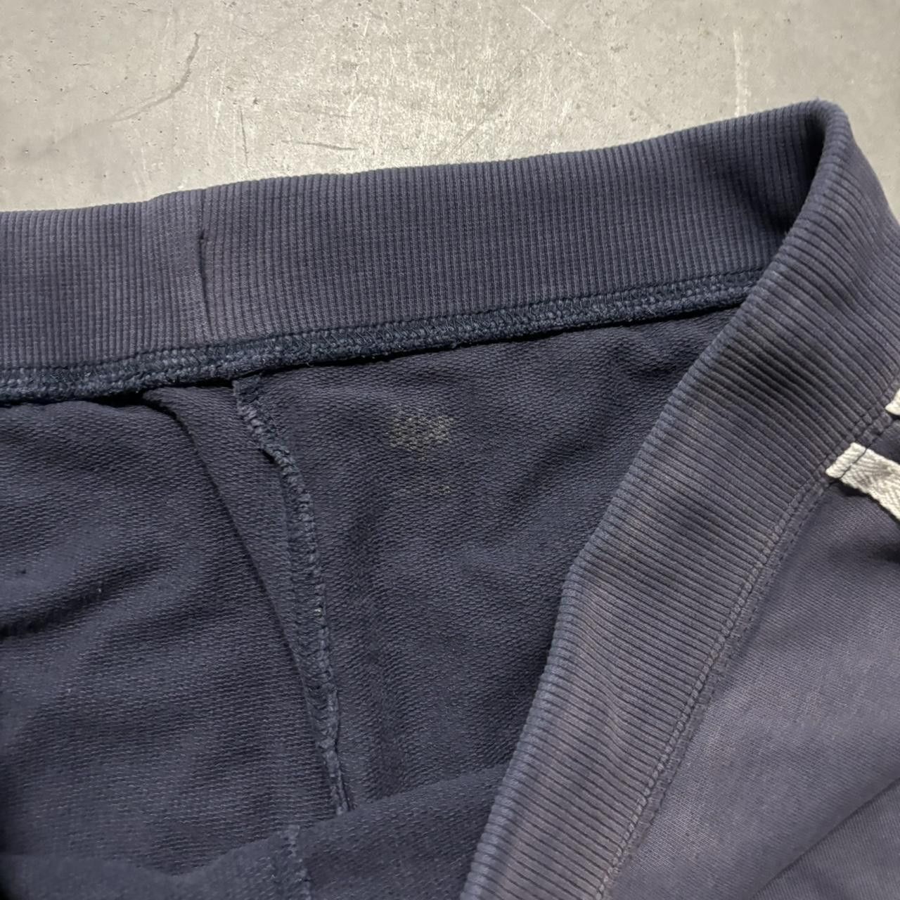 Japanese Brand × Vintage Crazy Vintage Y2K/2000s Faded Navy Blue Striped Skater Essential Sweatpants! Size US 30 / EU 46 - 5 Thumbnail