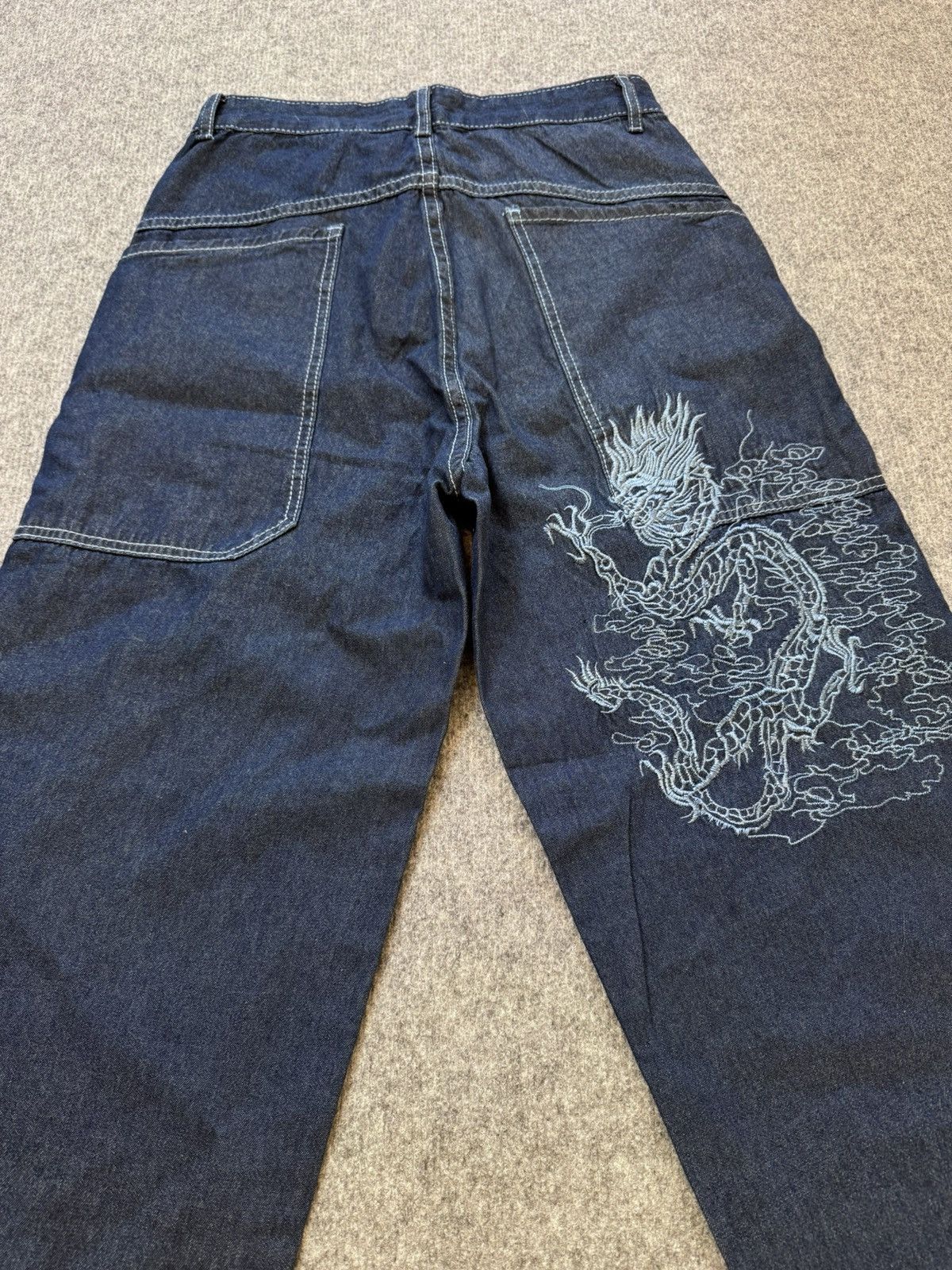 Hysteric Glamour × Japanese Brand × Vintage Vintage rap pants light denim baggy japan style dragon logo Size US 29 - 2 Thumbnail