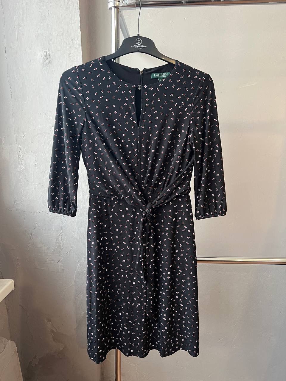 Lauren Ralph Lauren LAUREN RALPH LAUREN GREEN LABEL WOMEN BLACK POLKA DOT DRESS Size S / US 4 / IT 40 - 4 Thumbnail