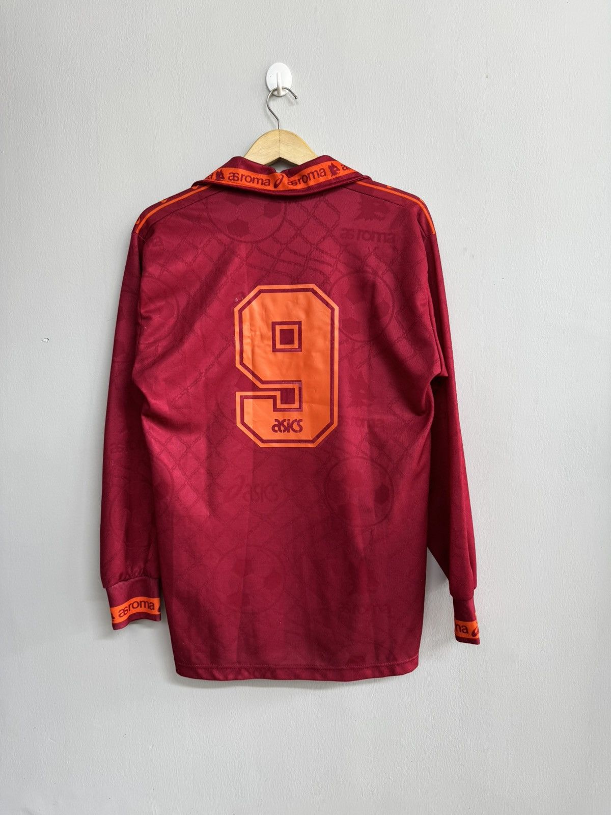 Asics AS ROMA HOME 1994 JERSEY LONGSLEEVE BY ASICS 🔥RARE🔥 Size US M / EU 48-50 / 2 - 6 Thumbnail