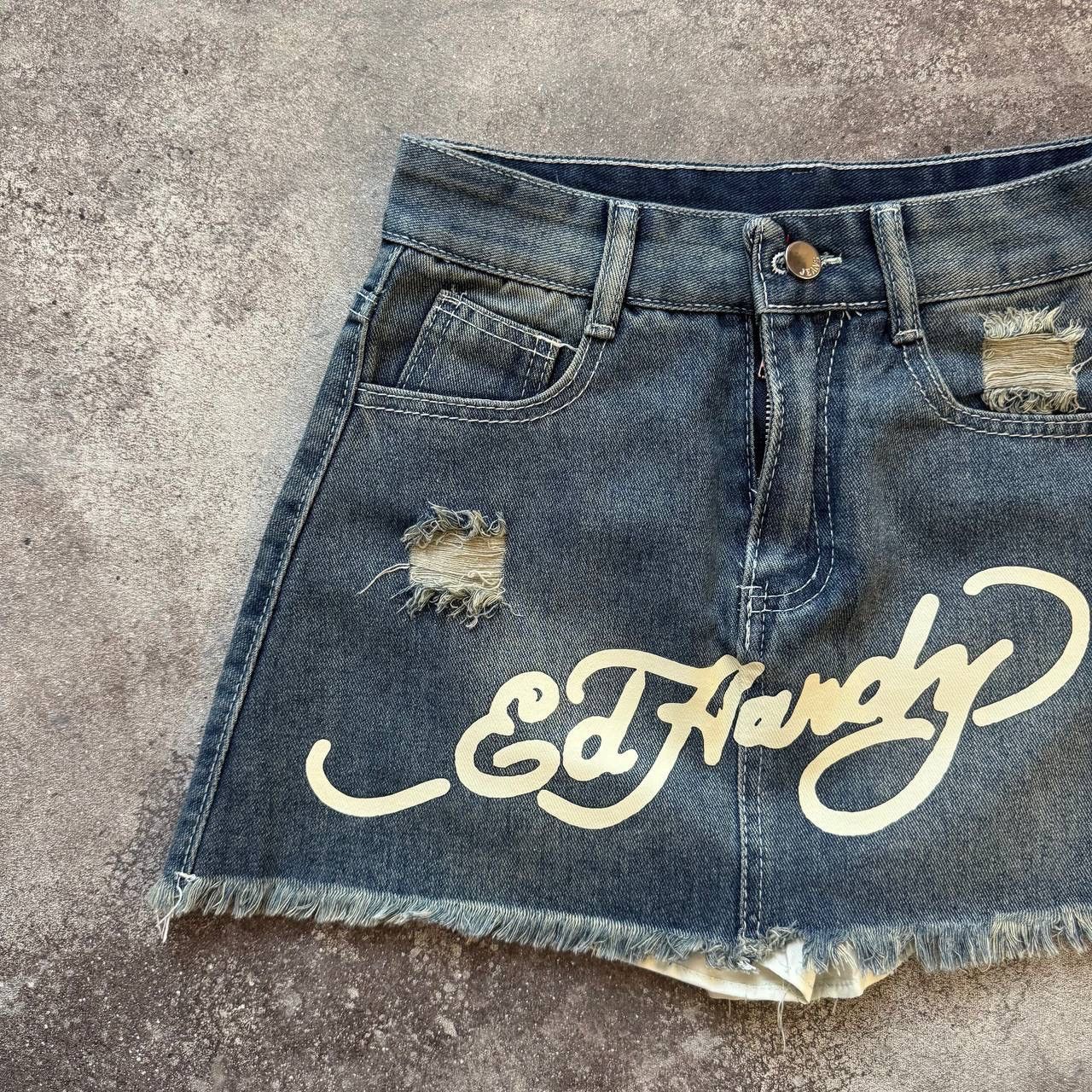 Other Ed Hardy Style Y2K Vintage Skirt Size 27" / US 4 / IT 40 - 7 Thumbnail