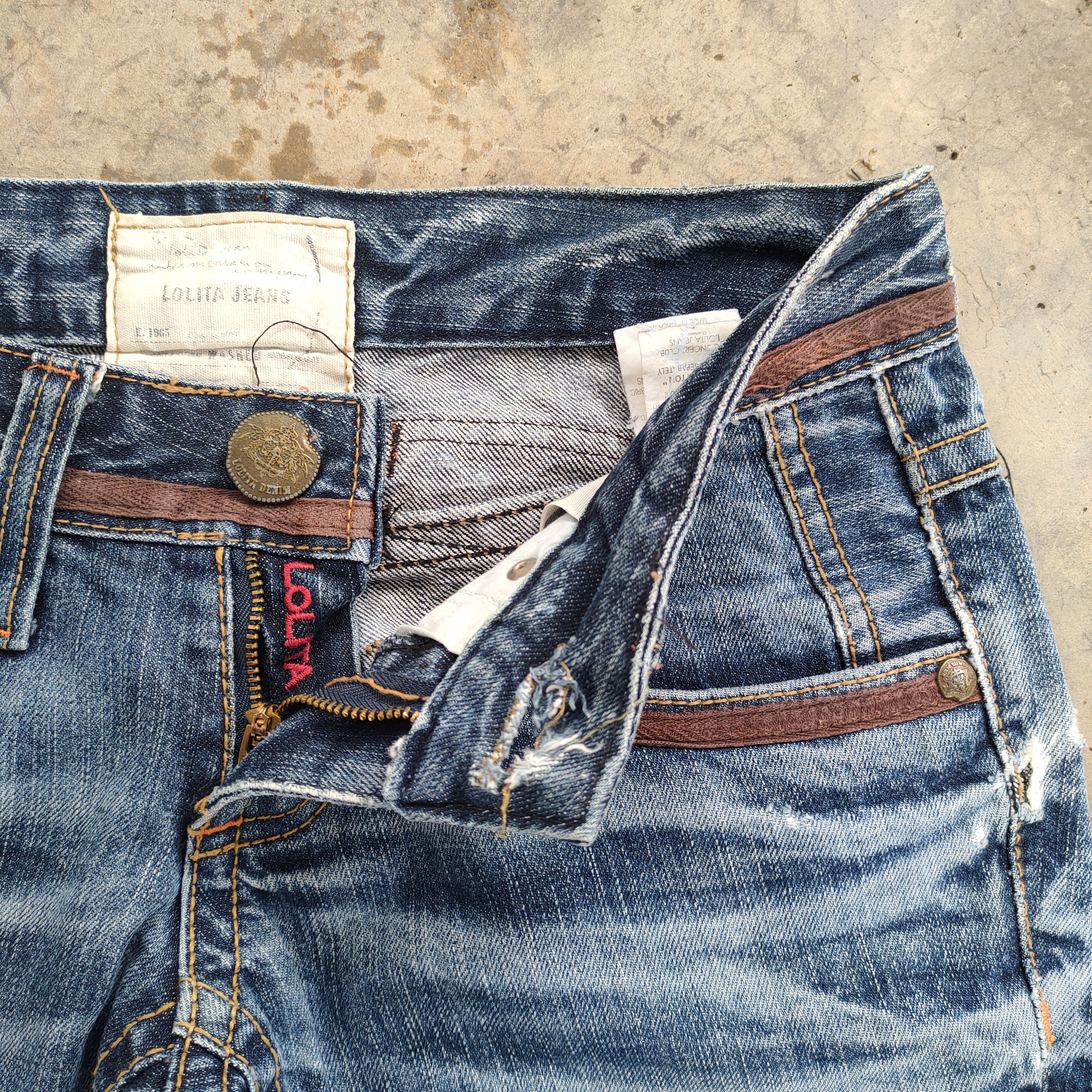 Japanese Brand FLARE VINTAGE LOLITA BOOT CUT DENIM JEAN PANTS Size US 29 - 7 Thumbnail
