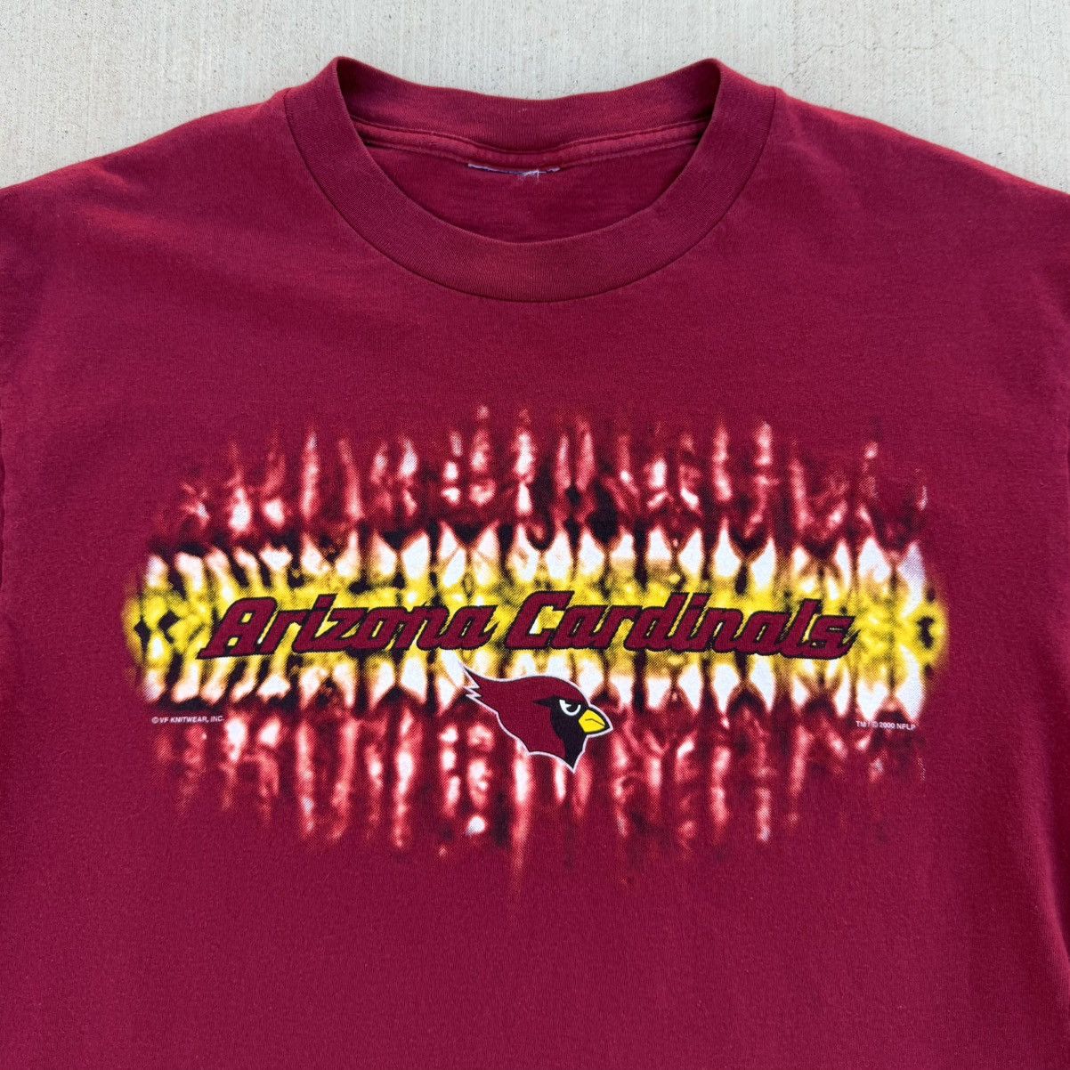 Other Vintage 2000 NFL Arizona Cardinals T-Shirt Red Tie Dye Large Size US L / EU 52-54 / 3 - 2 Thumbnail