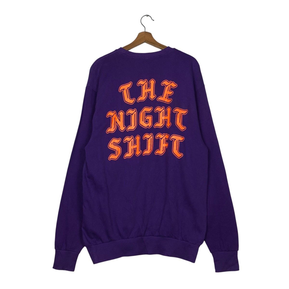 Japanese Brand 📌Vintage Sweatshirt The Night Shift Big Logo Issey Miyake Size US M / EU 48-50 / 2 - 9 Thumbnail
