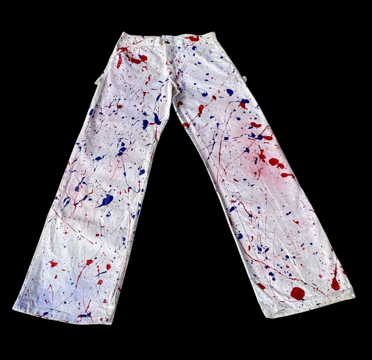 Vintage VINTAGE DICKIES CARPENTER REWORKED SPLATTER PAINT W28X32 Size US 28 / EU 44 - 7 Thumbnail