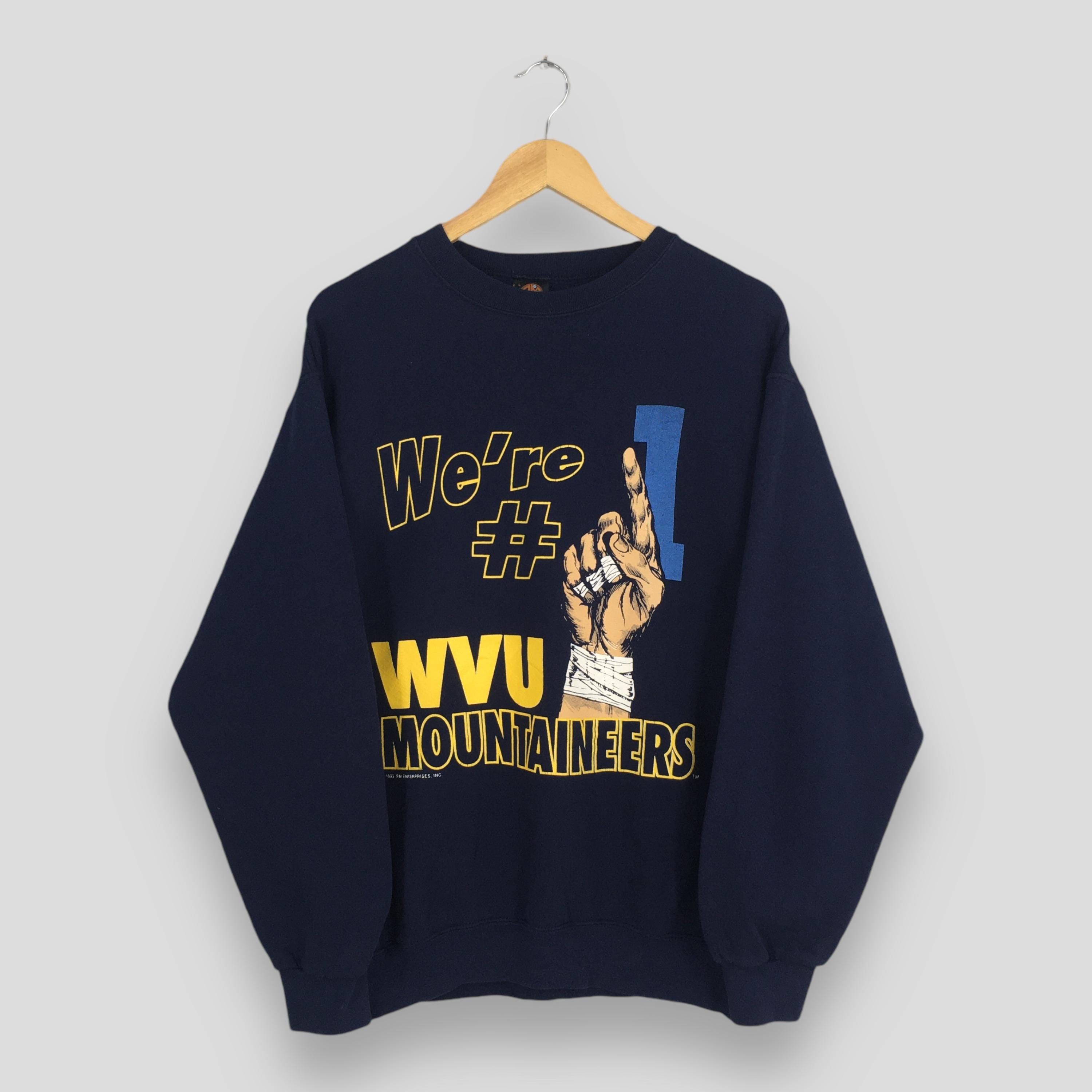 NCAA Vintage West Virginia Mountaineers Football Sweatshirt L Size US L / EU 52-54 / 3 - 1 Thumbnail