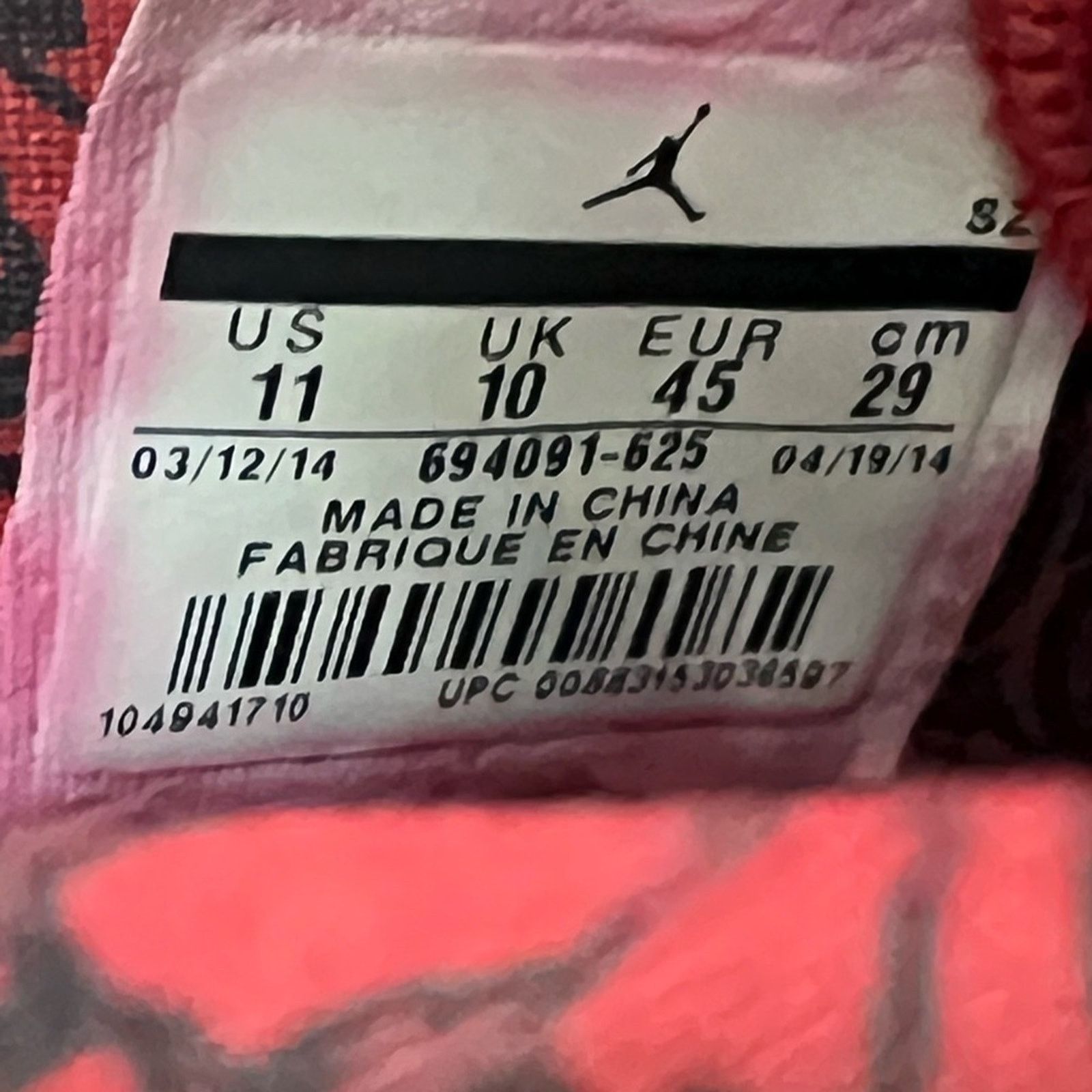 Jordan Brand Nike Air Jordan Retro 6 Spizike History Of Jordan SZ 11 Men Size US 11 / EU 44 - 8 Thumbnail