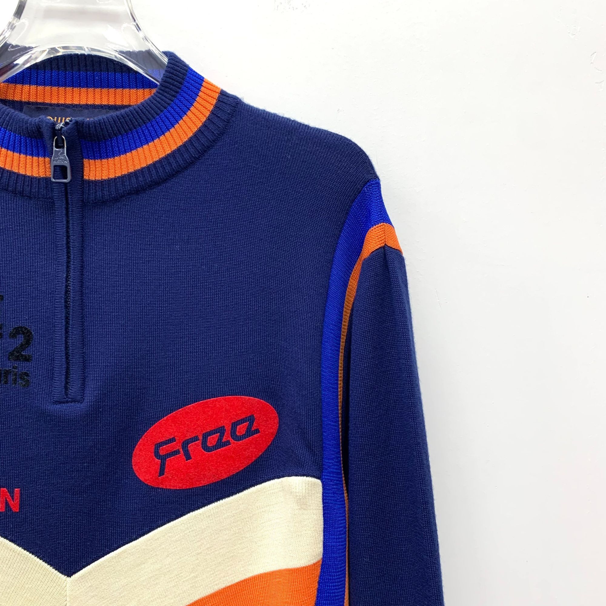 Louis Vuitton LOUIS VUITTON X PONT NEUF PARIS RACING SWEATER HALF ZIP NAVY Size US M / EU 48-50 / 2 - 6 Thumbnail