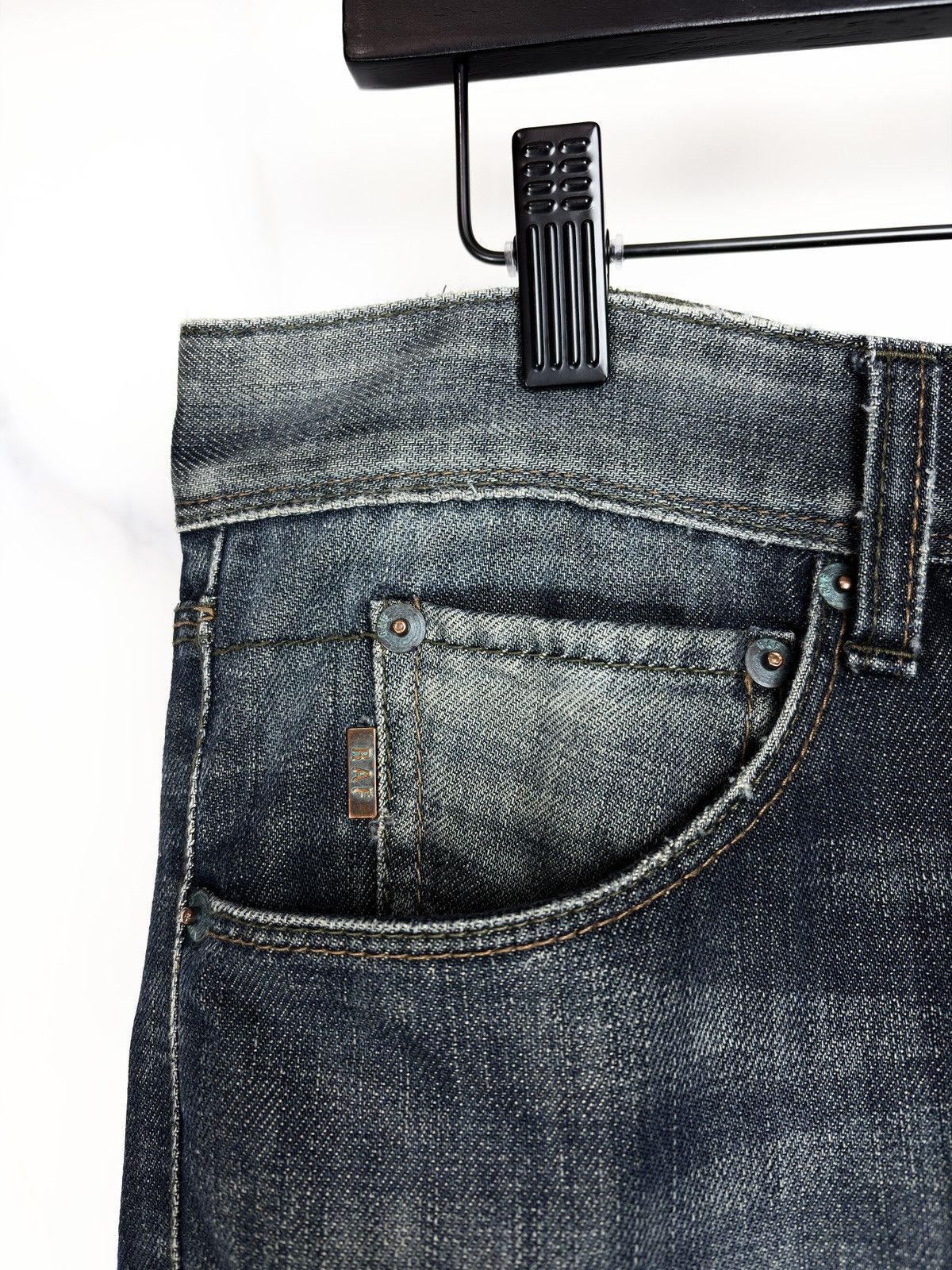 Raf Simons Raf By Raf Simons Faded Indigo Denim Jeans Distressed Size US 32 / EU 48 - 6 Thumbnail