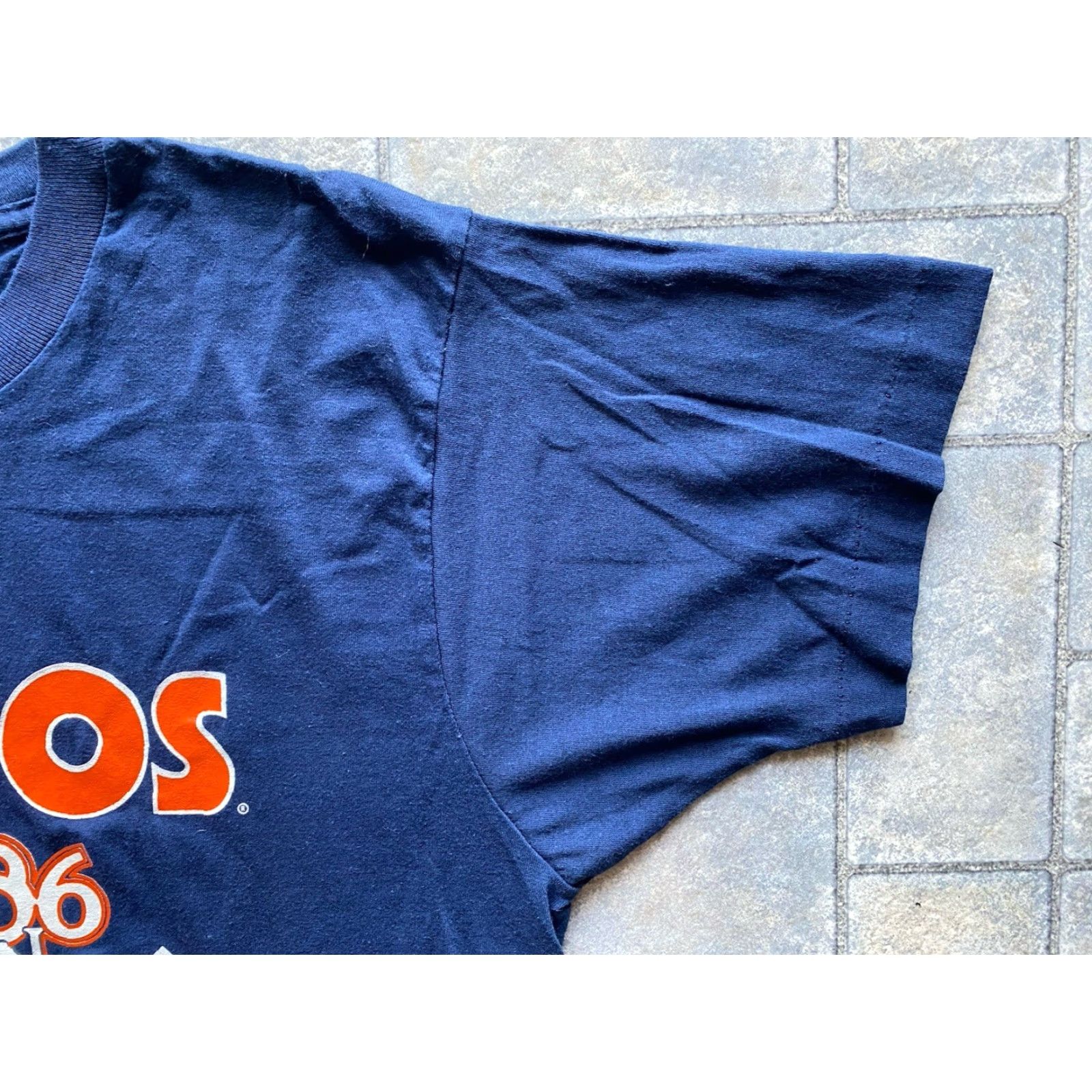 Vintage VINTAGE Houston Astros T Shirt Screen Stars Large Blue 80s Sports Western Division Champion Men L Size US L / EU 52-54 / 3 - 5 Thumbnail