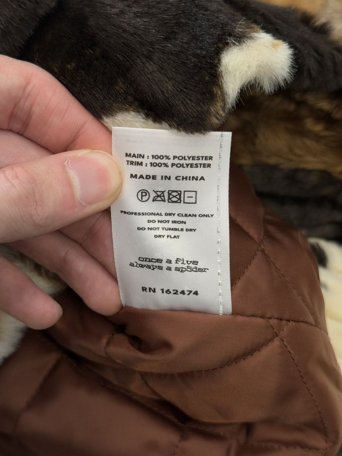 Sp5der SP5DER Worldwide Faux Fur Jacket Size S (NEW) Size US S / EU 44-46 / 1 - 13 Thumbnail