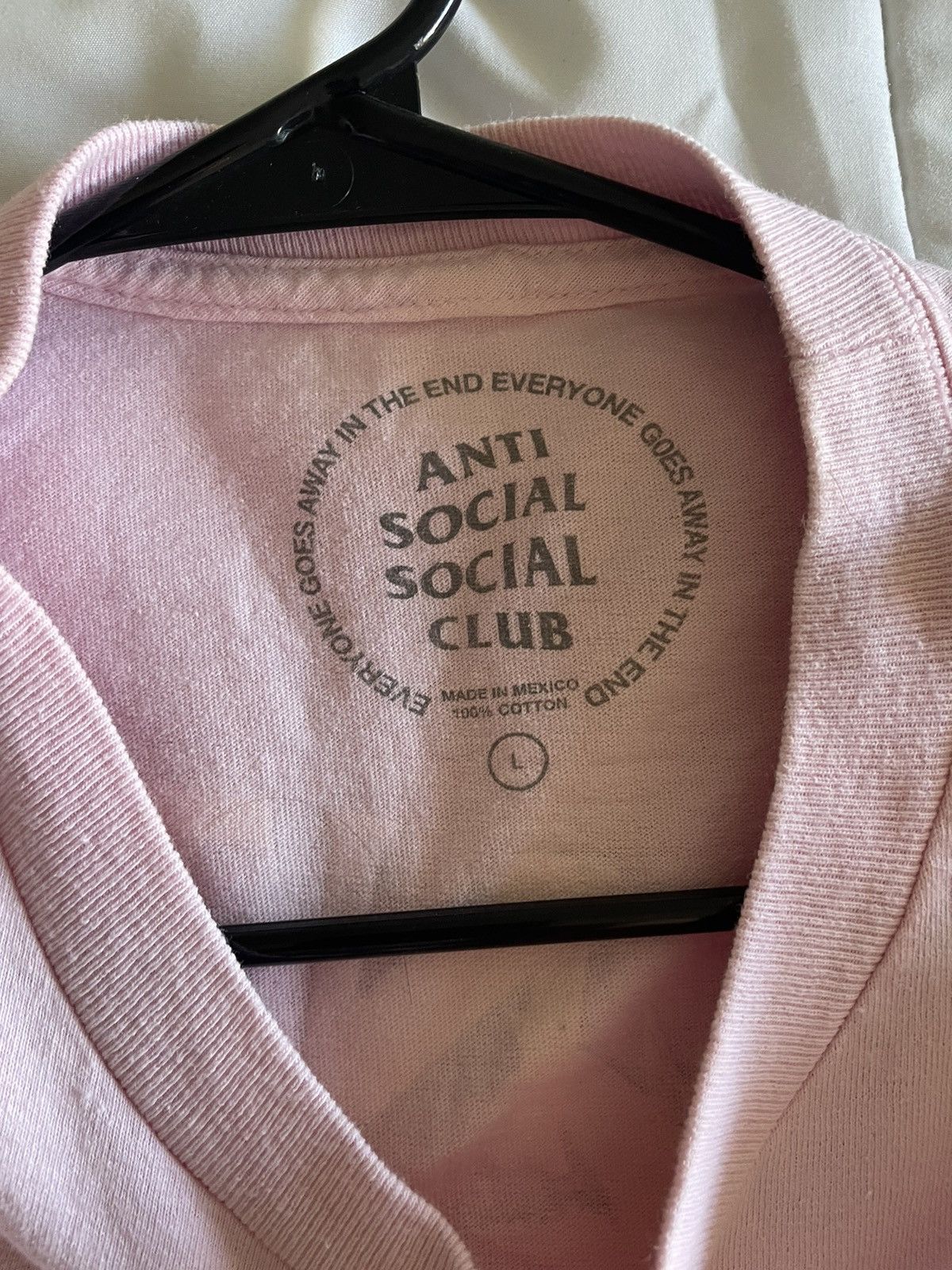 Anti Social Social Club Pink ASSC Large T Shirt Size US L / EU 52-54 / 3 - 1 Thumbnail