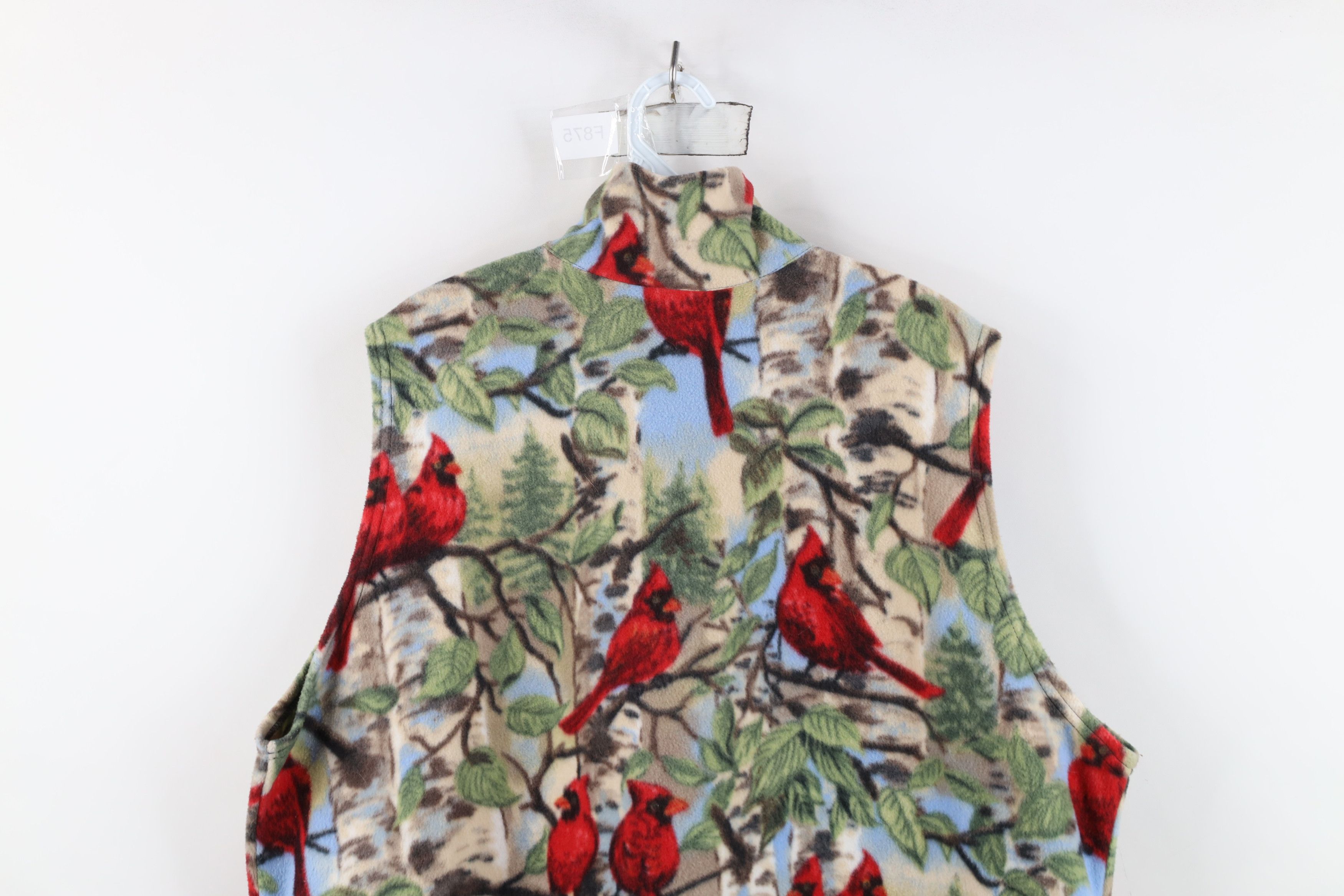 Vintage Vintage 90s Streetwear All Over Print Fleece Vest Jacket USA Size XL / US 12-14 / IT 48-50 - 13 Thumbnail