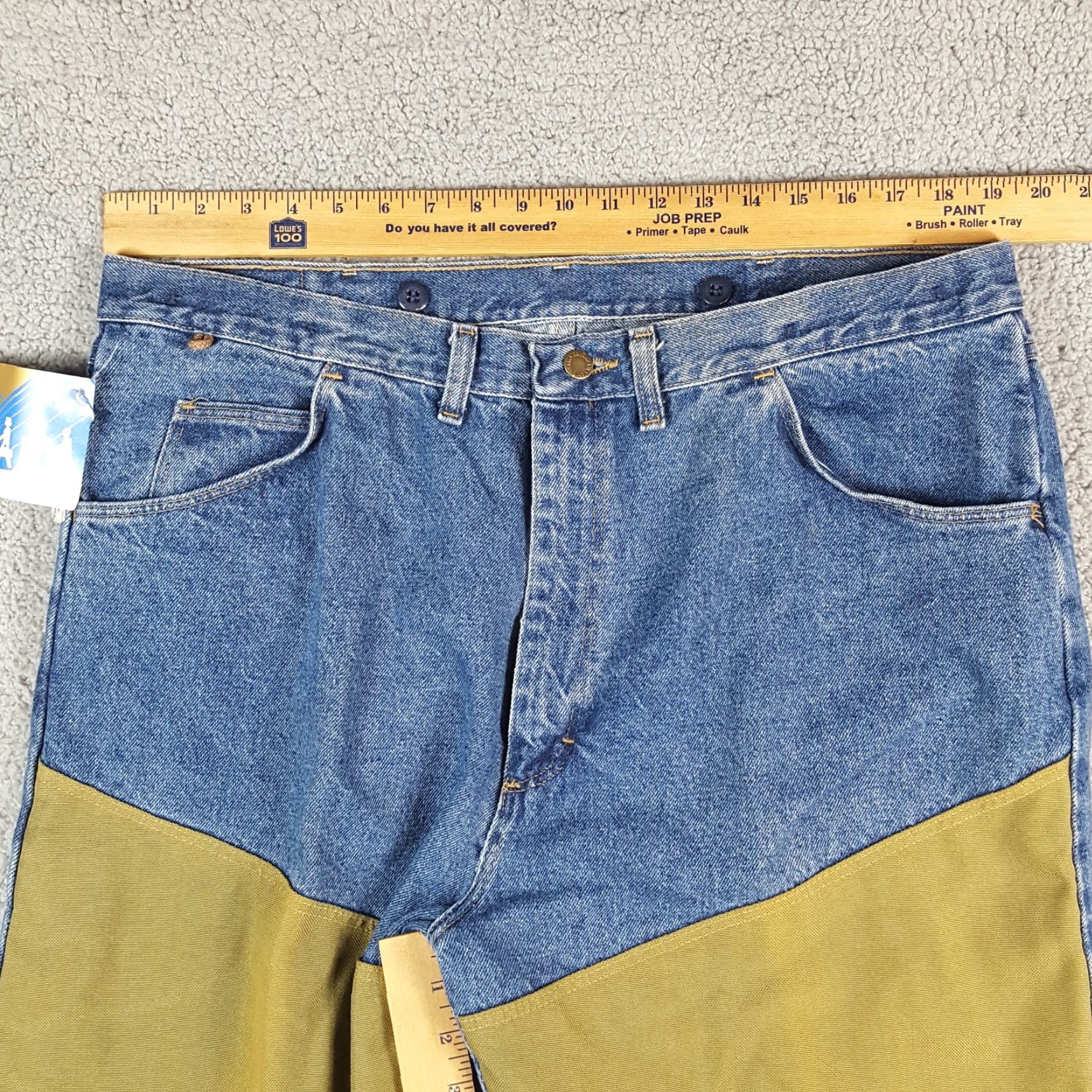 Wrangler VINTAGE Wrangler Jeans Denim Blue 40x32 Regular Men 5-Pocket Design 90s Grunge Retro Workwear Hunting Brush Briar Blue Jeans Wrangler Rugged Wear Size US 40 / EU 56 - 6 Thumbnail