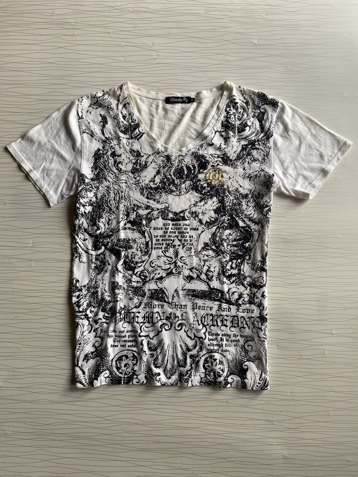 If Six Was Nine Japanese Y2k All Over Print Affliction Styled Tee Size US M / EU 48-50 / 2 - 1 Thumbnail