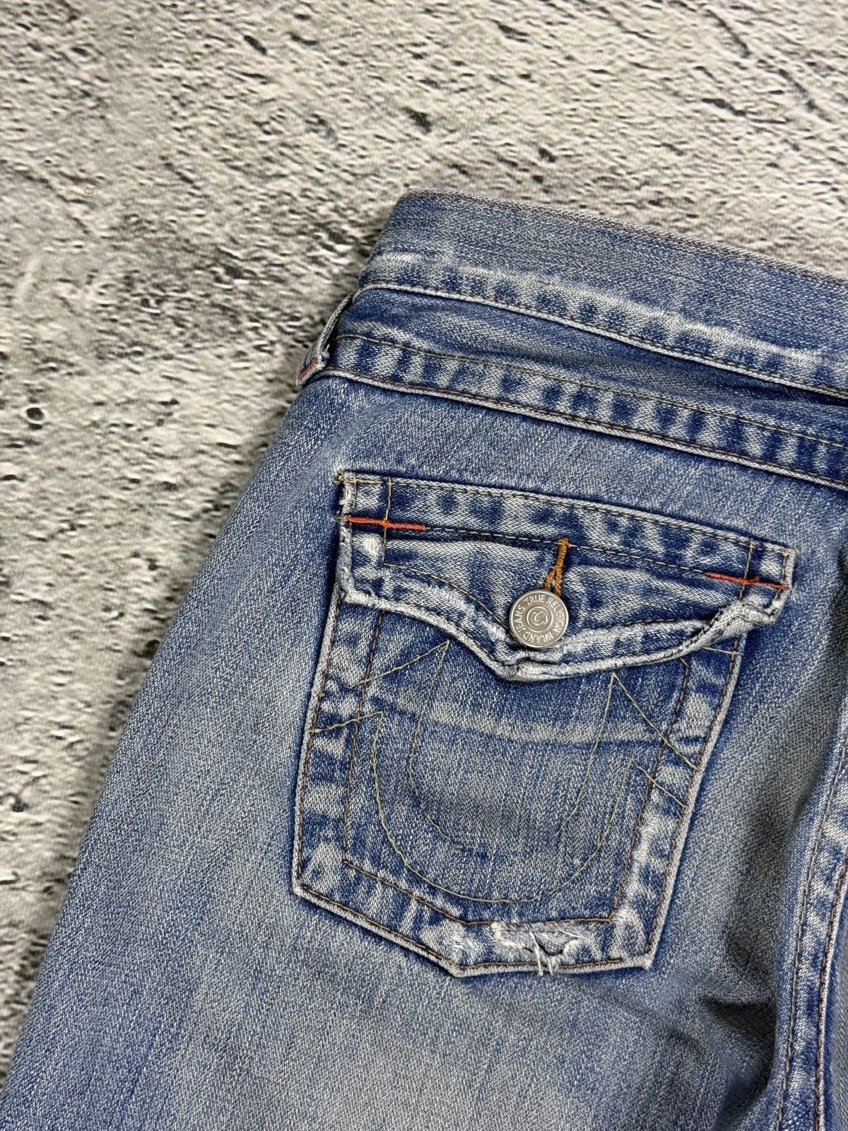 True Religion True Religion blue jeans Buddha Embroidery Joey flared Size 29" - 3 Thumbnail