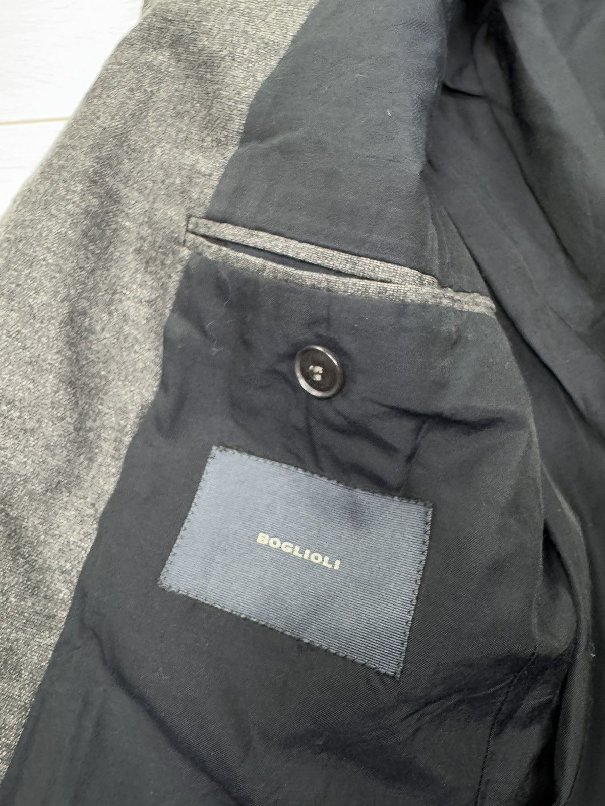 Boglioli Boglioli Dover Grey Wool Coat Blazer Jacket Size 46S - 5 Thumbnail