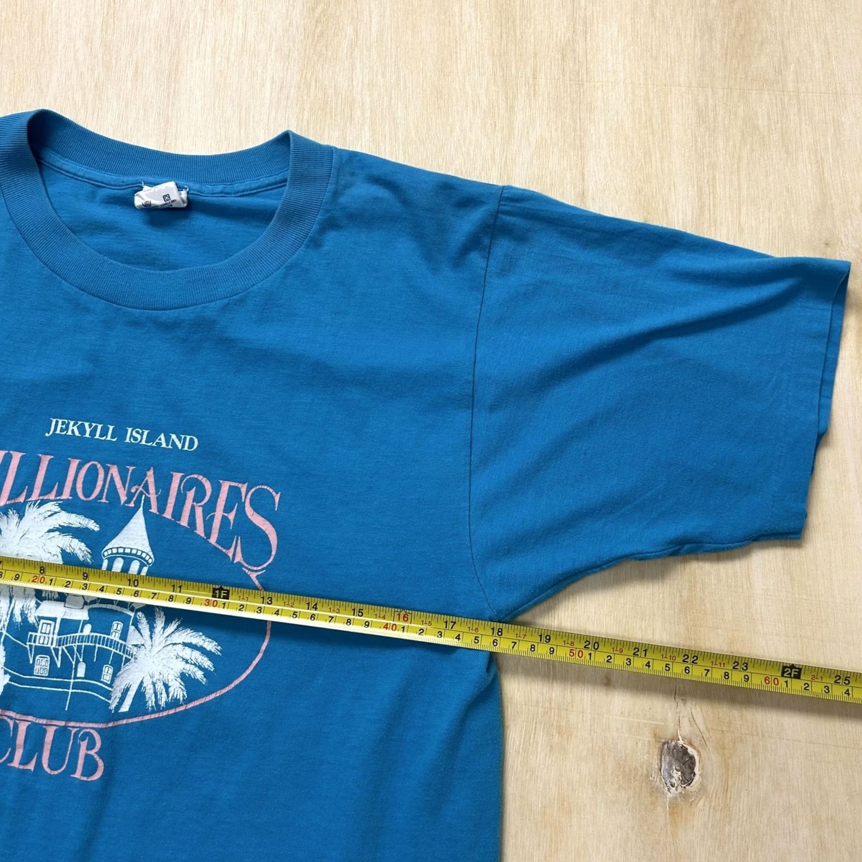 Vintage Vintage America Project T-Shirt Men XL Blue Jekyll Island Millionaires Club Graphic Print Short Sleeve Crew Neck Shirt Mens Size US XL / EU 56 / 4 - 7 Thumbnail