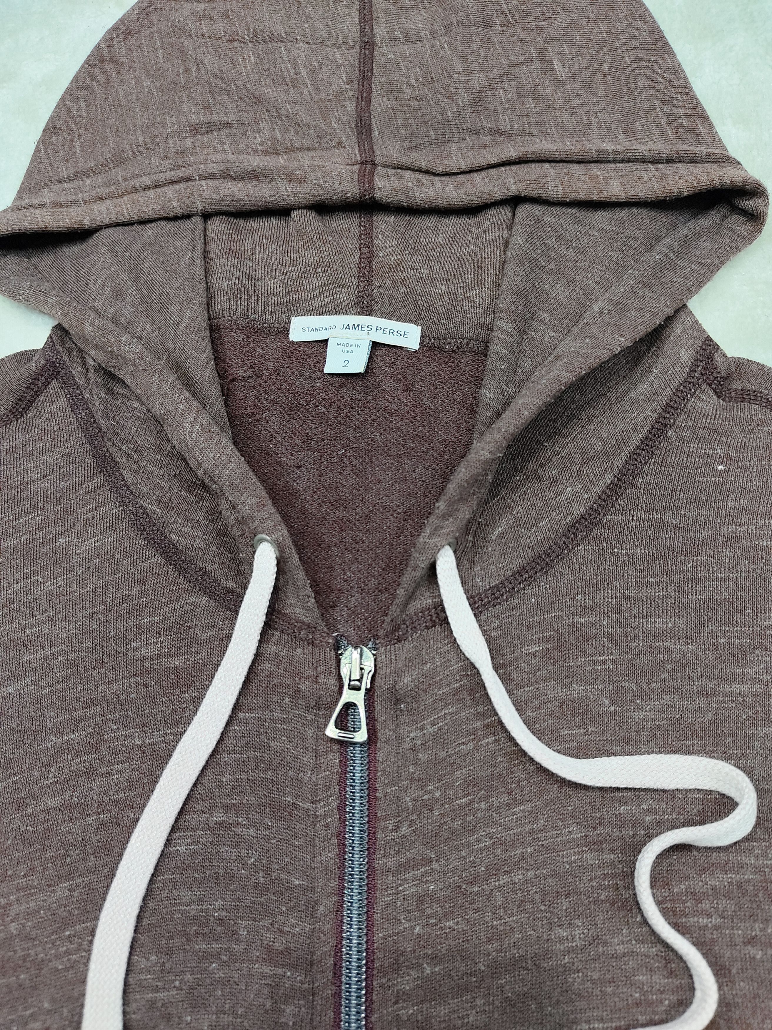 James Perse James Perse💥Garment Dye Brown Soft Zip Hoodie Size US M / EU 48-50 / 2 - 4 Thumbnail