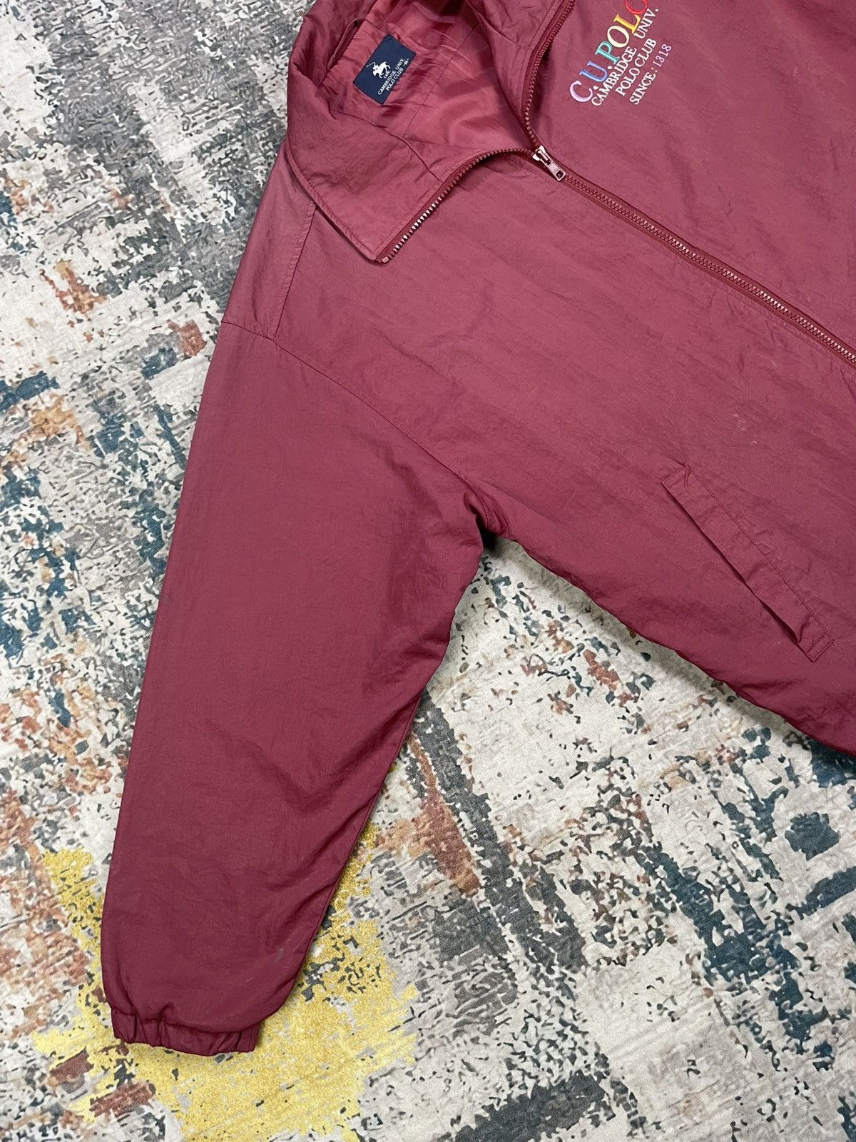 Polo Ralph Lauren Vtg Cambridge Univ. Polo Club Nylon Zipper Jacket Size US M / EU 48-50 / 2 - 8 Thumbnail