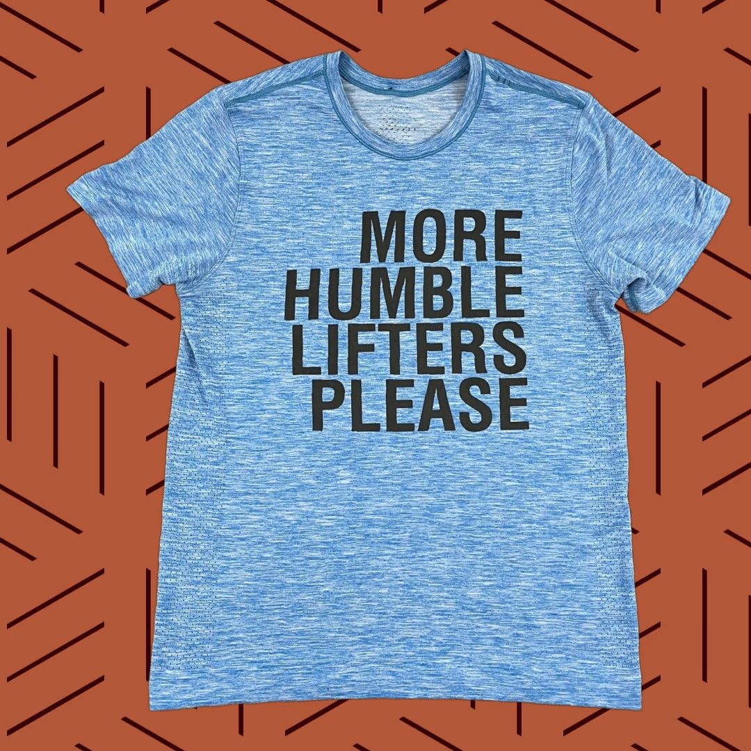 Lululemon Lululemon Shirt Mens Medium Blue Metal Vent Tech Weightlifting Gym Lifters Size US M / EU 48-50 / 2 - 1 Thumbnail