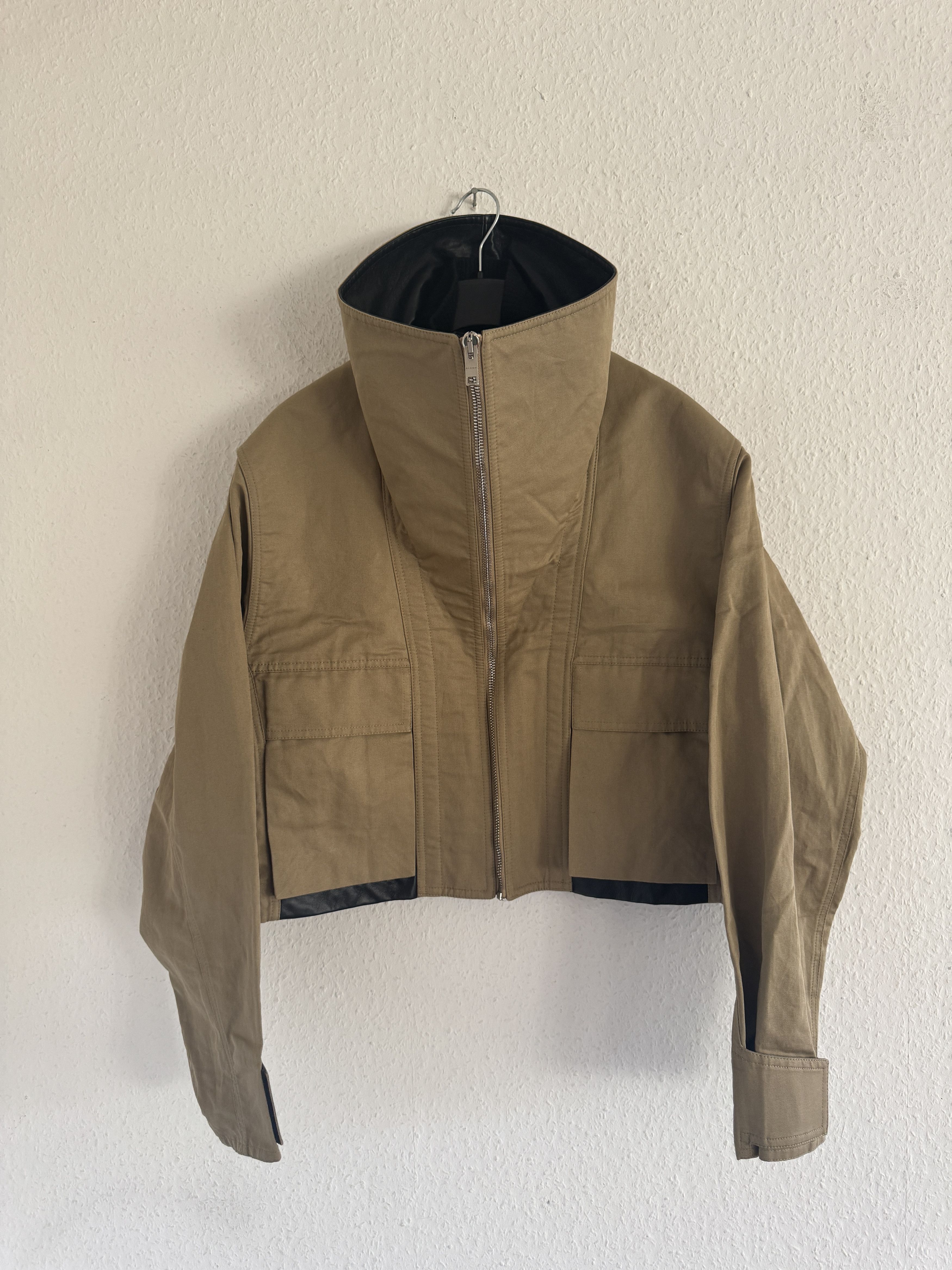 Givenchy Pre-Fall 2021 Campaign Sample Hybrid Leather Jacket Size US M / EU 48-50 / 2 - 2 Thumbnail