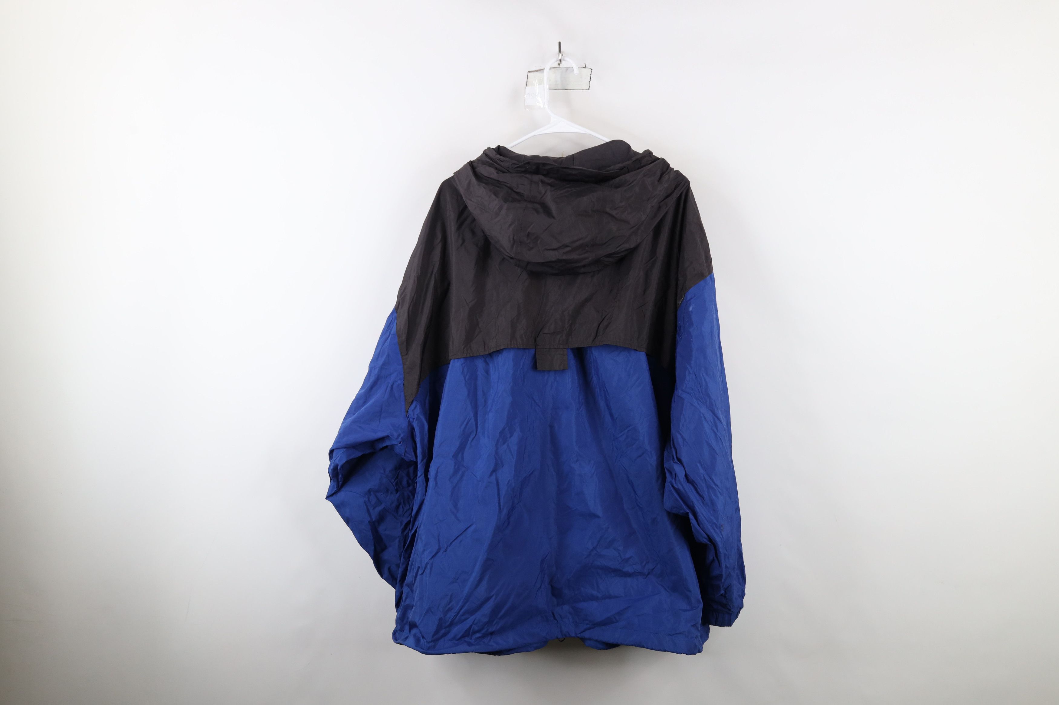 Cabelas × Vintage Vintage Cabelas Packable Hooded Rain Jacket Windbreaker Blue Size US XXL / EU 58 / 5 - 11 Thumbnail