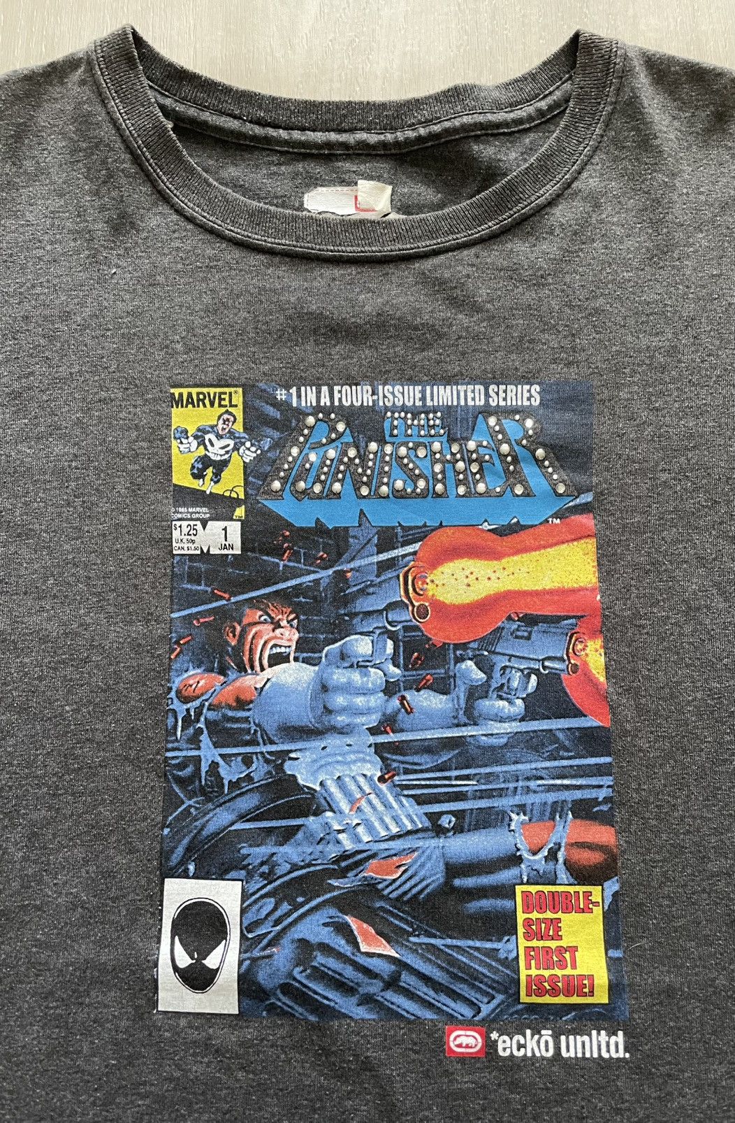 Vintage Ecko x Marvel x Punisher Tee Made In USA Mens Large