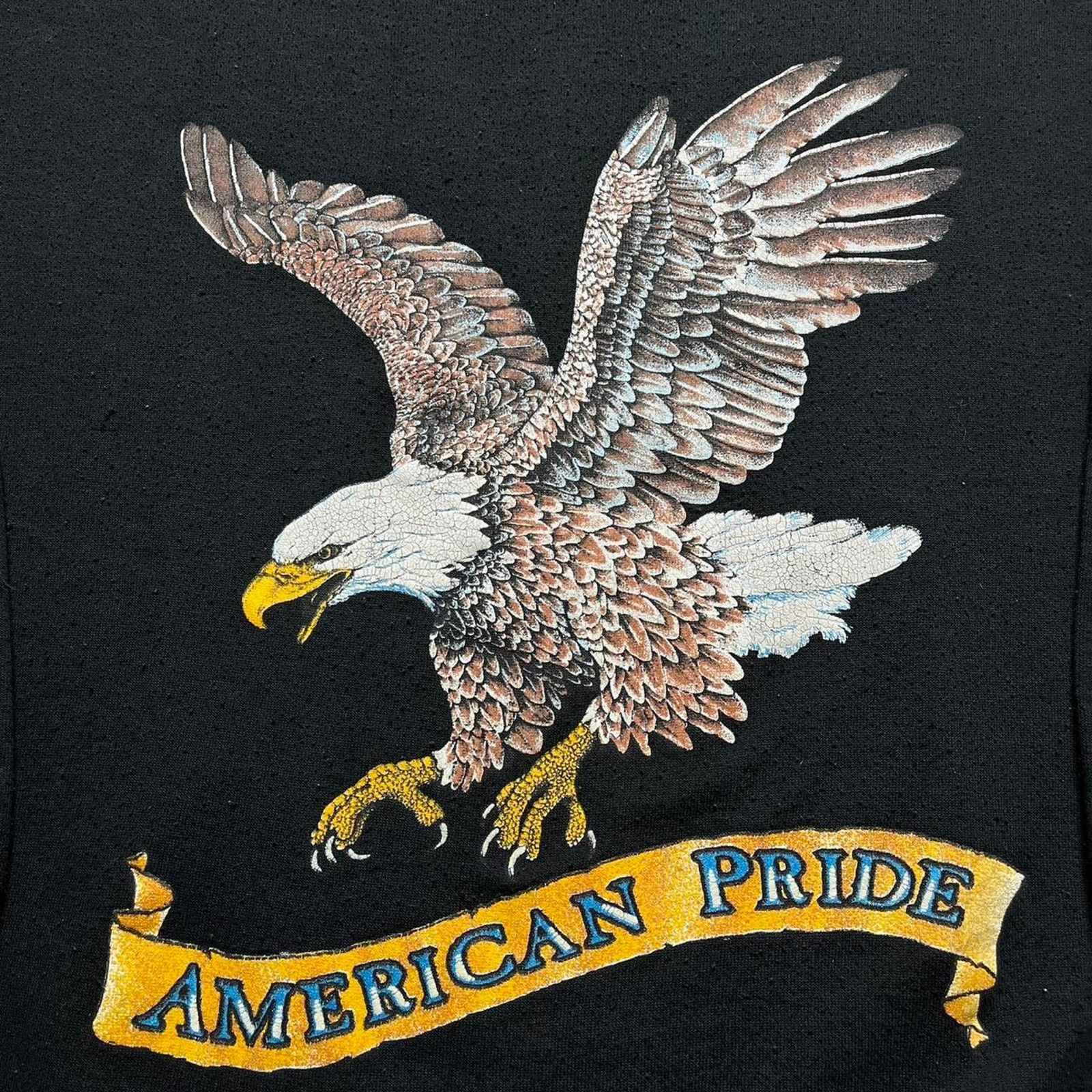 Other Vintage 90’s American Pride Bald Eagle Crewneck Sweatshirt Size US XL / EU 56 / 4 - 3 Thumbnail