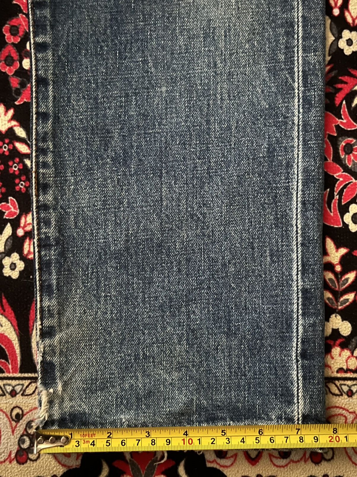Levi's × Vintage ⚡️Vintage⚡️Levi’s 502XX Big E Talon Zip Redline Selvedge Jeans Size US 29 - 21 Thumbnail